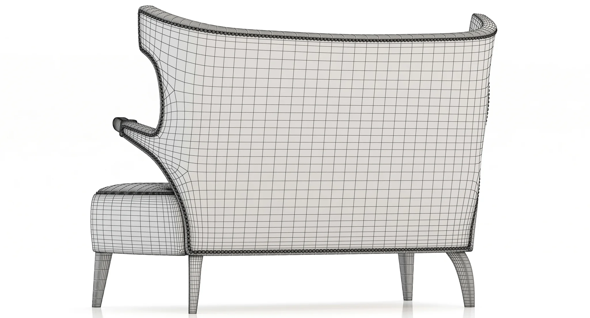 Brabbu Sika 2 Seat Sofa — 3D model preview 2
