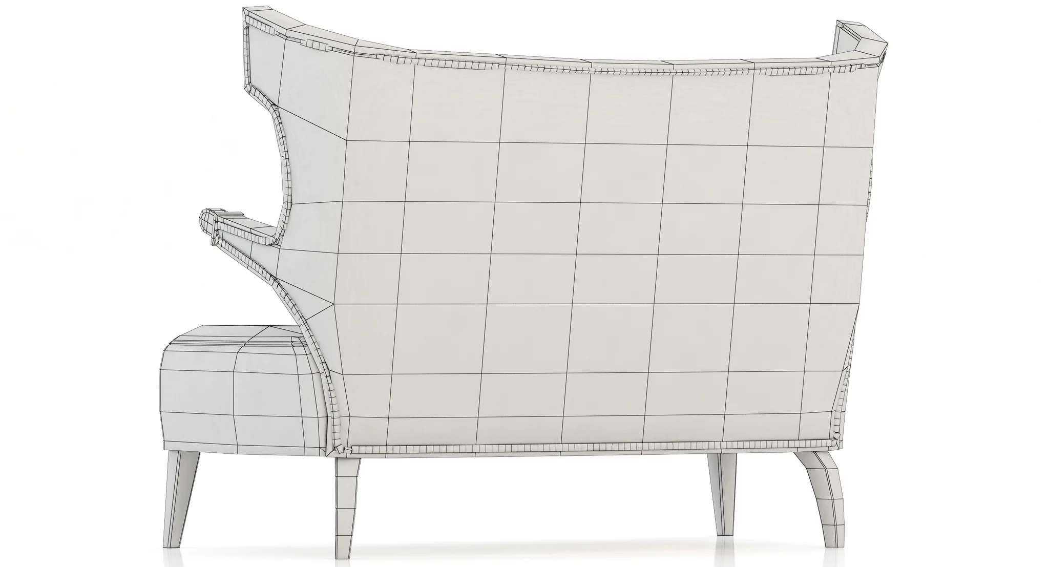 Brabbu Sika 2 Seat Sofa — 3D model preview 3