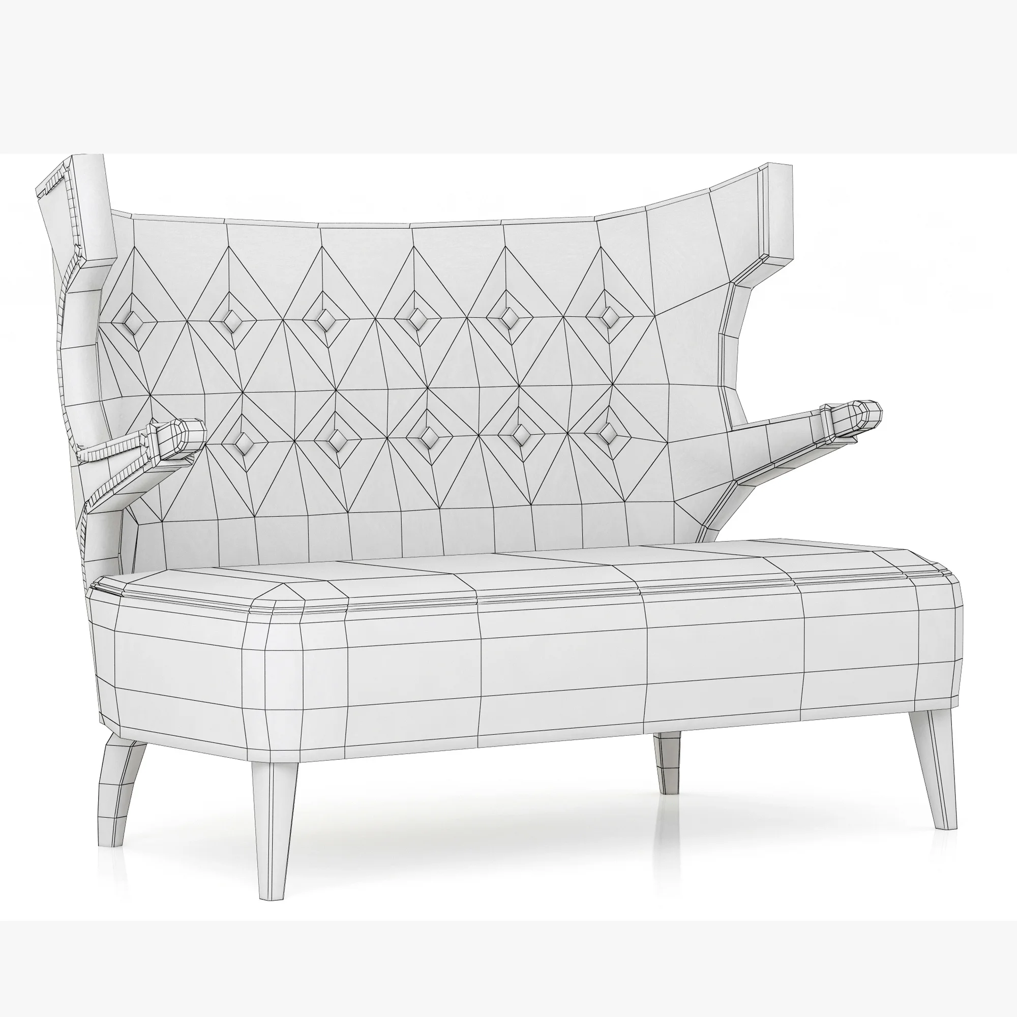 Brabbu Sika 2 Seat Sofa — 3D model preview 10