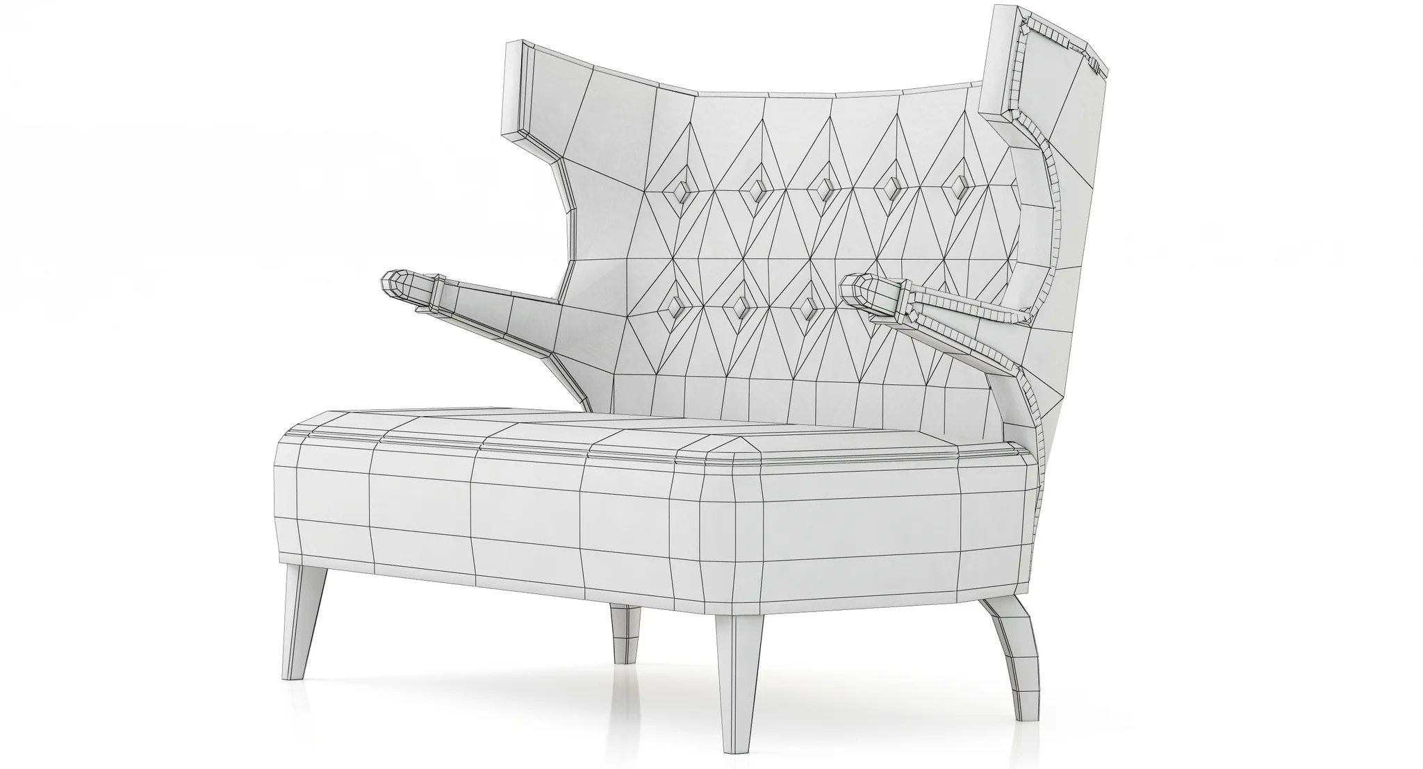 Brabbu Sika 2 Seat Sofa — 3D model preview 13