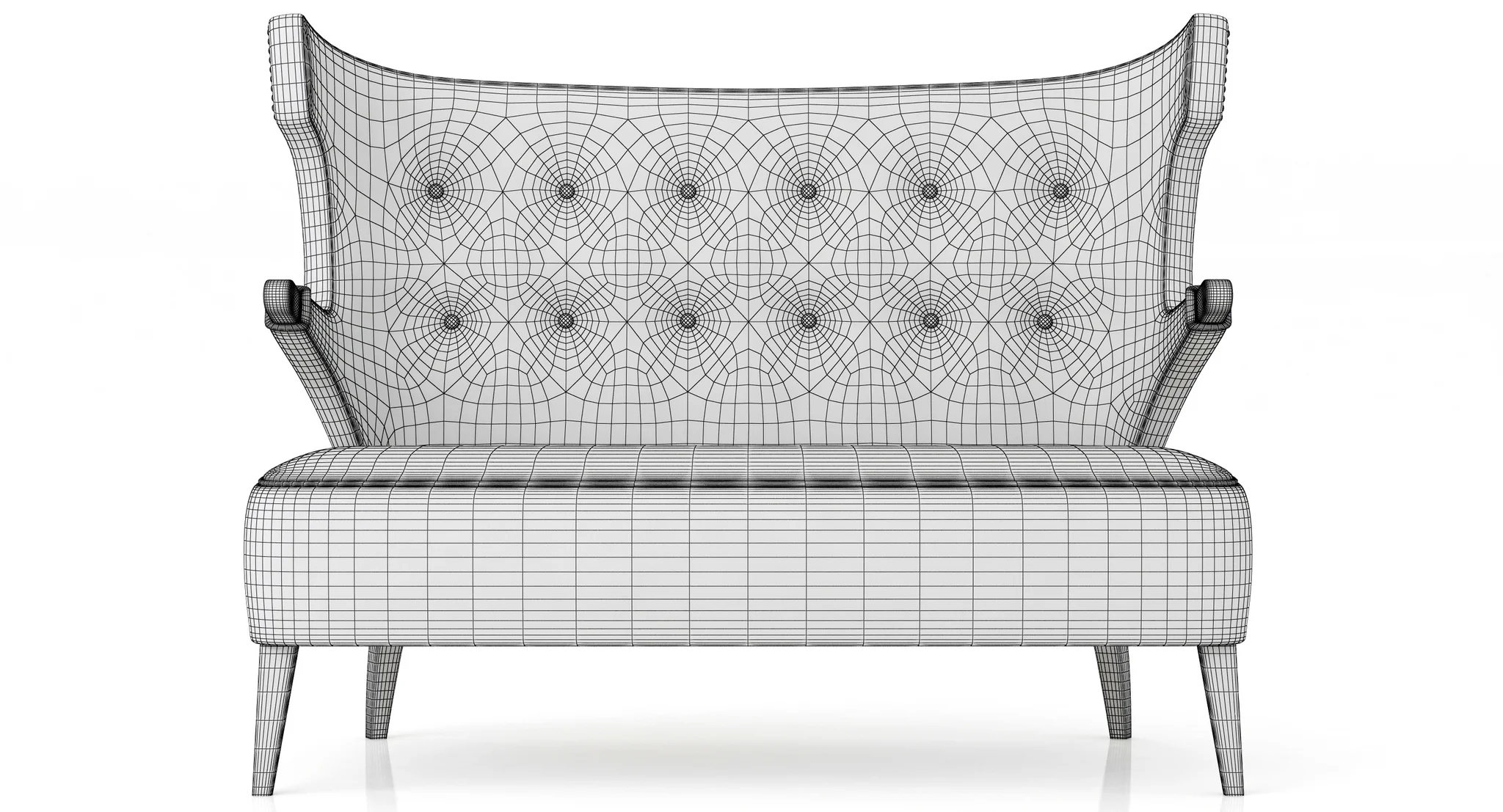 Brabbu Sika 2 Seat Sofa — 3D model preview 15