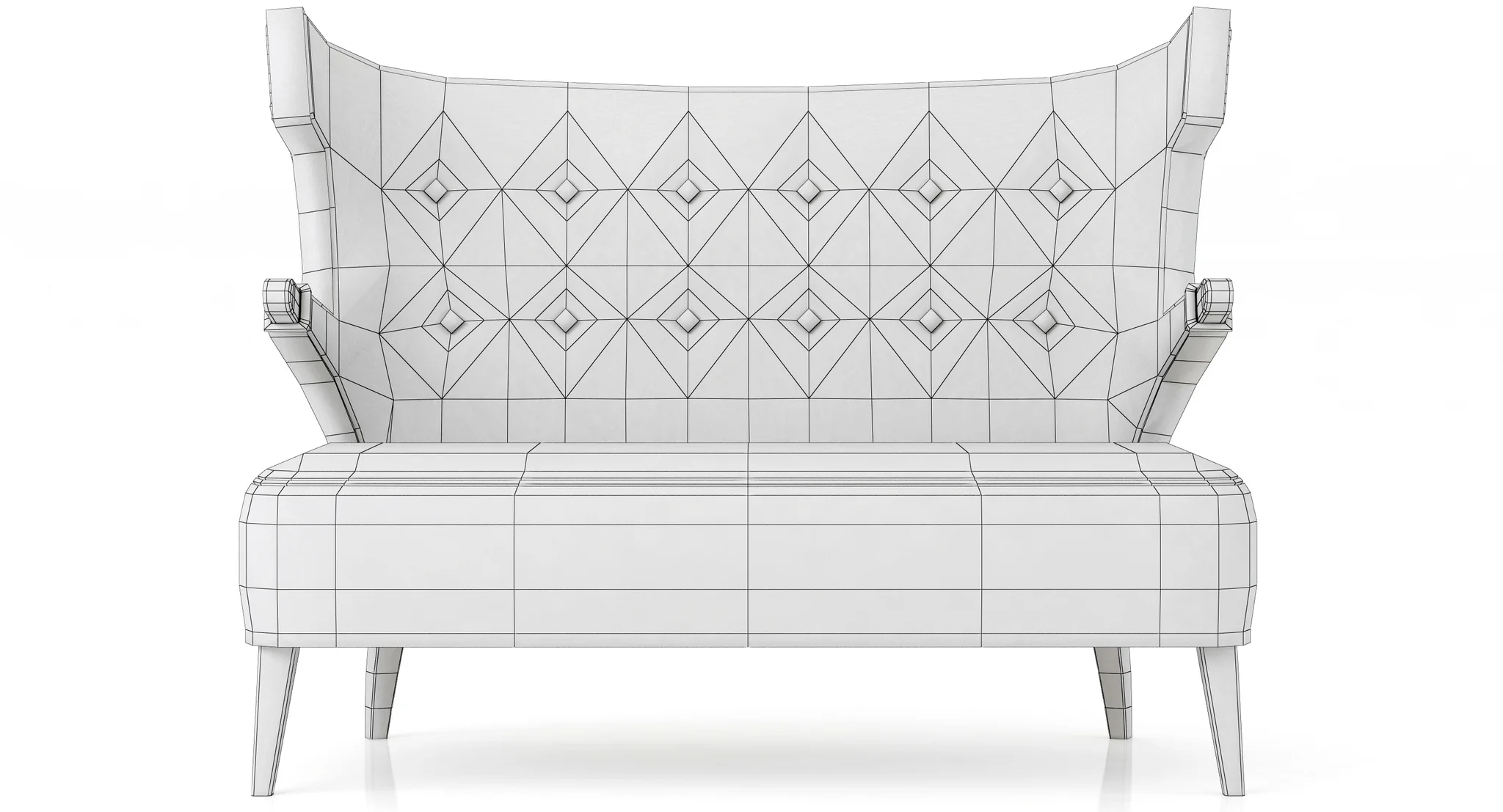 Brabbu Sika 2 Seat Sofa — 3D model preview 16