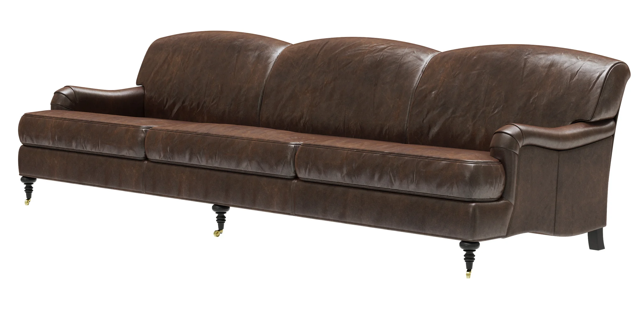 Restoration Hardware Barclay Leather Sofa