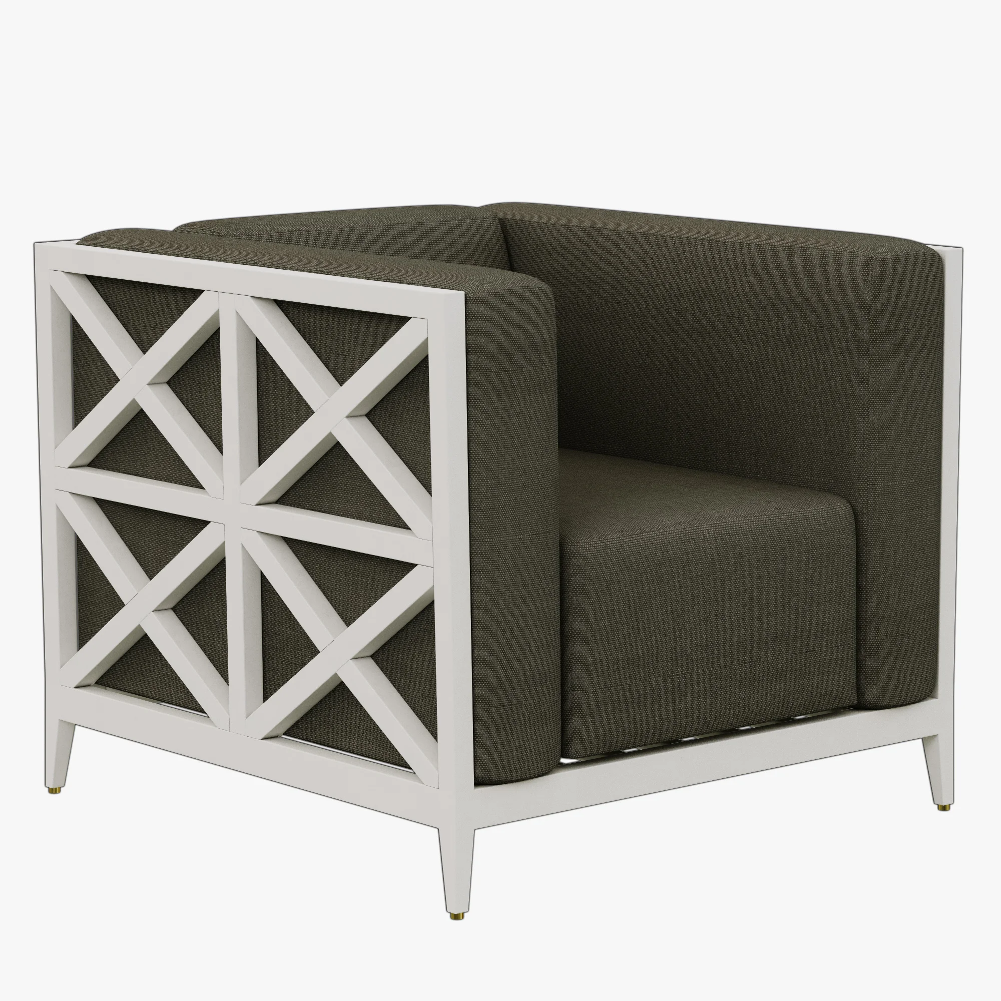 JANUS AZIMUTH CROSS CLUB CHAIR — 3D model preview 1