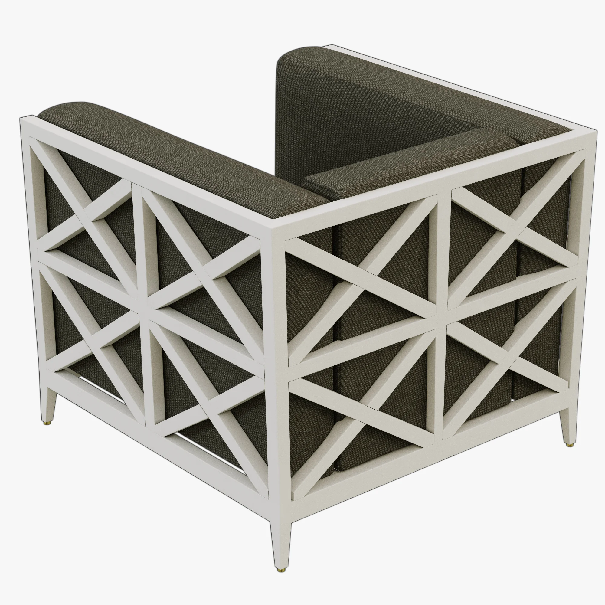 JANUS AZIMUTH CROSS CLUB CHAIR — 3D model preview 2