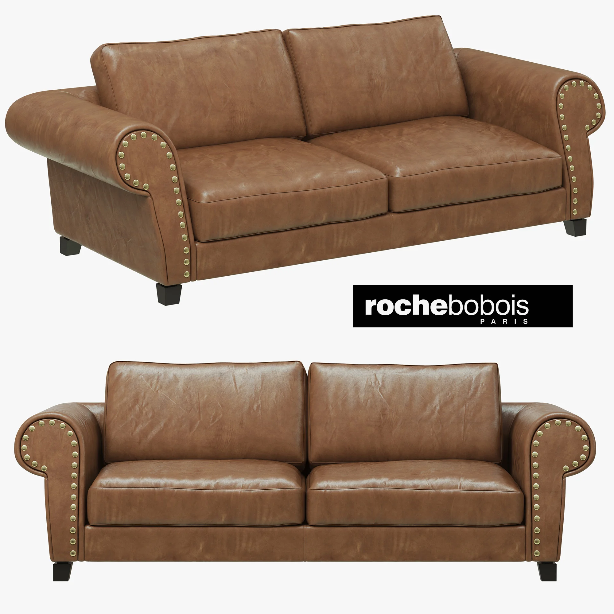 Roche Bobois VARIATIONS LARGE 3 SEAT SOFA — 3D model preview 2