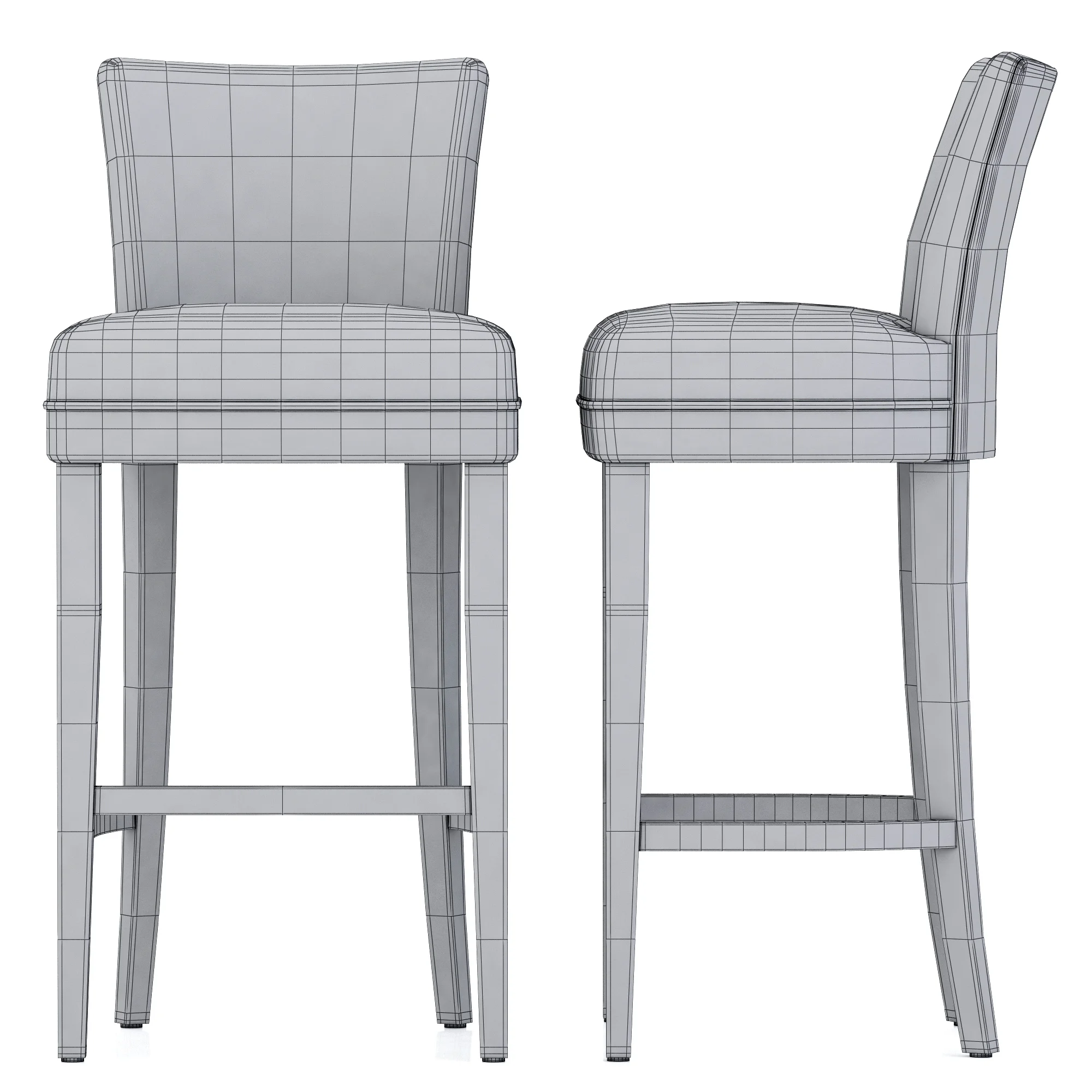 Dantone Home Queens Stool — 3D model preview 8