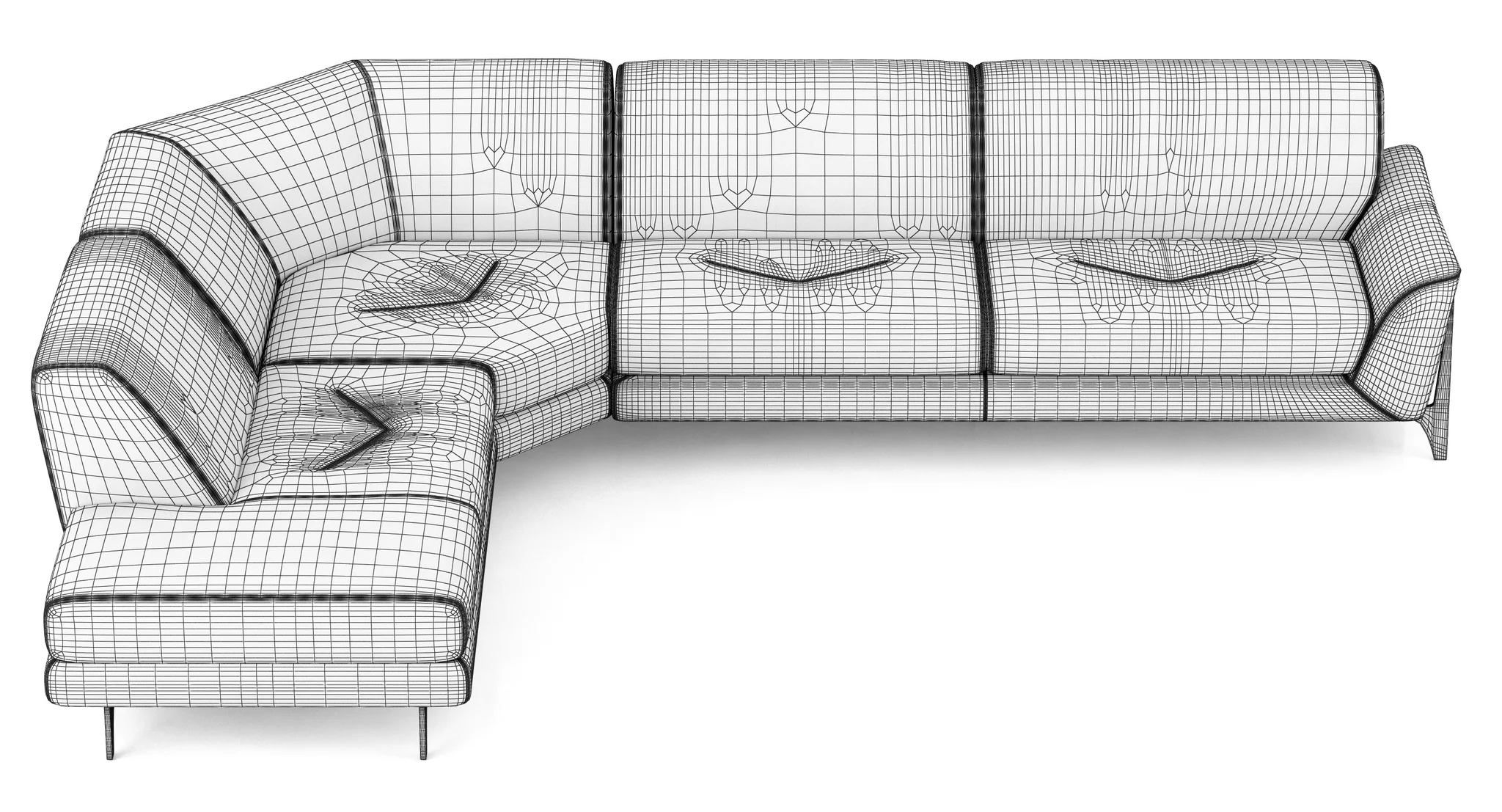 Roche Bobois REFLEXION CORNER COMPOSITION — 3D model preview 9