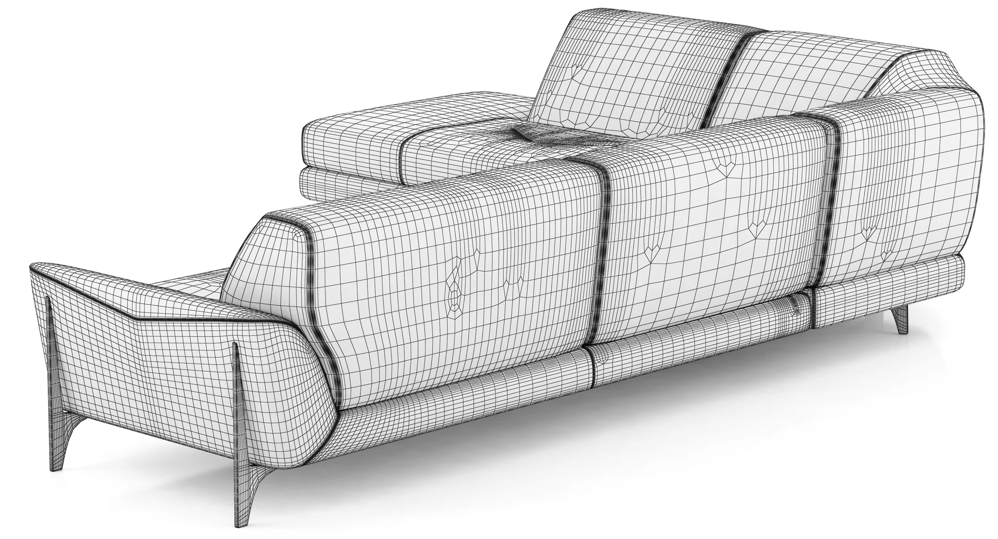 Roche Bobois REFLEXION CORNER COMPOSITION — 3D model preview 10
