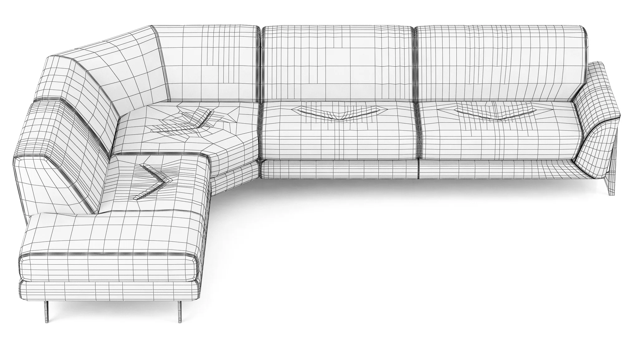 Roche Bobois REFLEXION CORNER COMPOSITION — 3D model preview 11