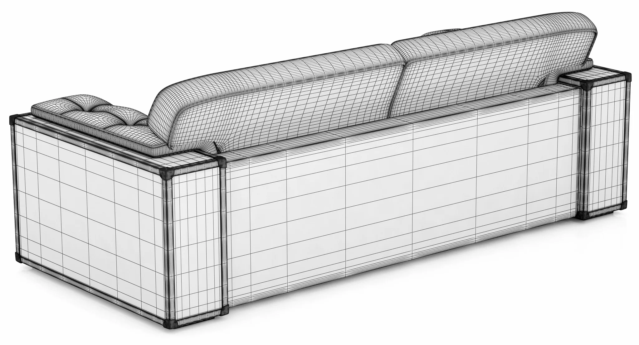 Smania Livingstone Sofa — 3D model preview 9