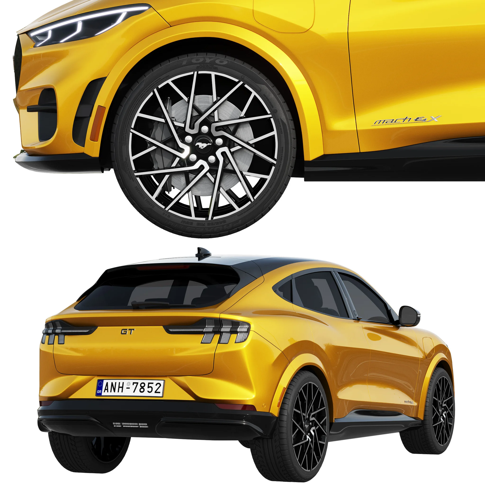 Ford Mustang MACH E GT, 3D model preview 2