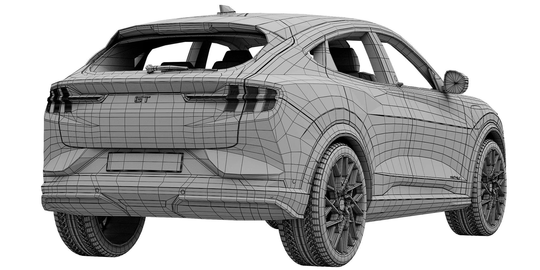 Ford Mustang MACH E GT, 3D model preview 8