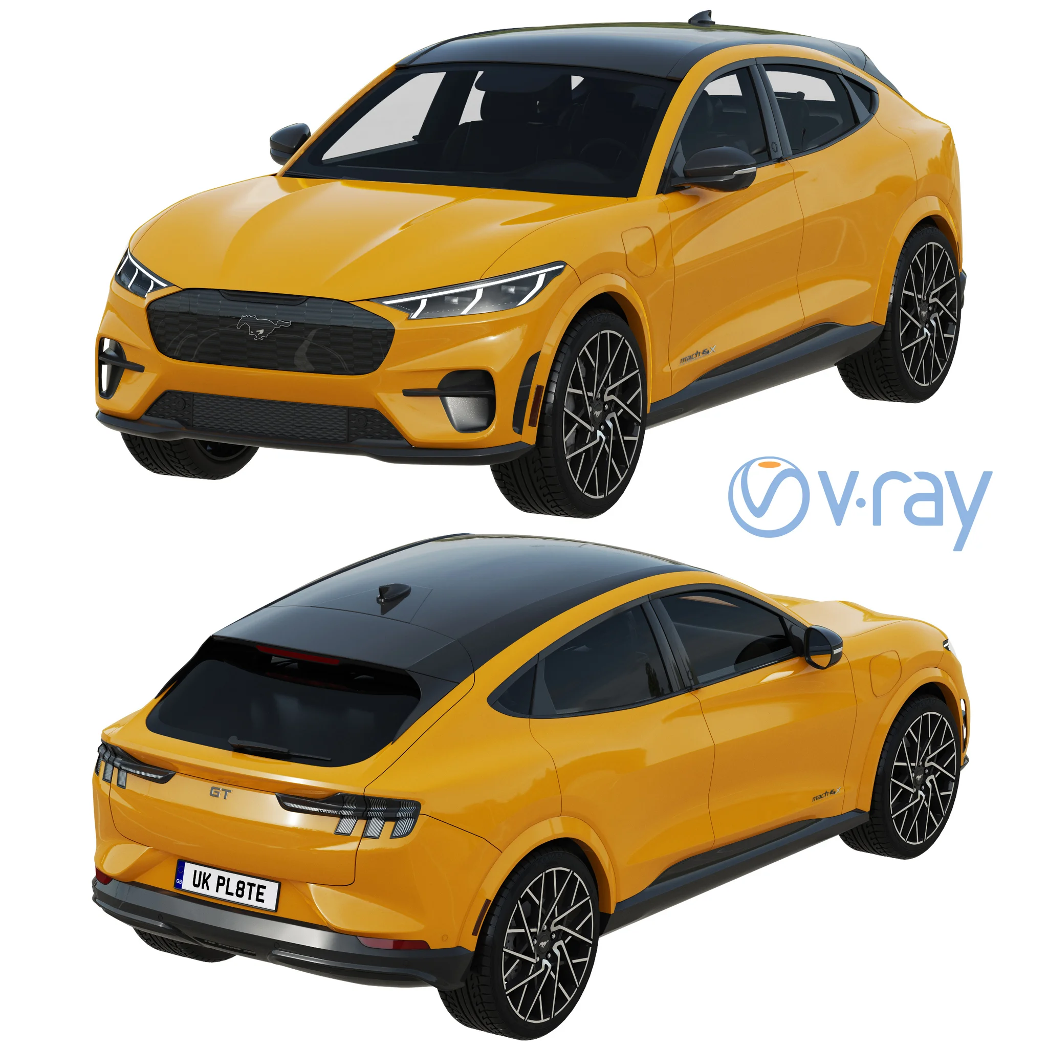 Ford Mustang MACH E GT, 3D model preview 14