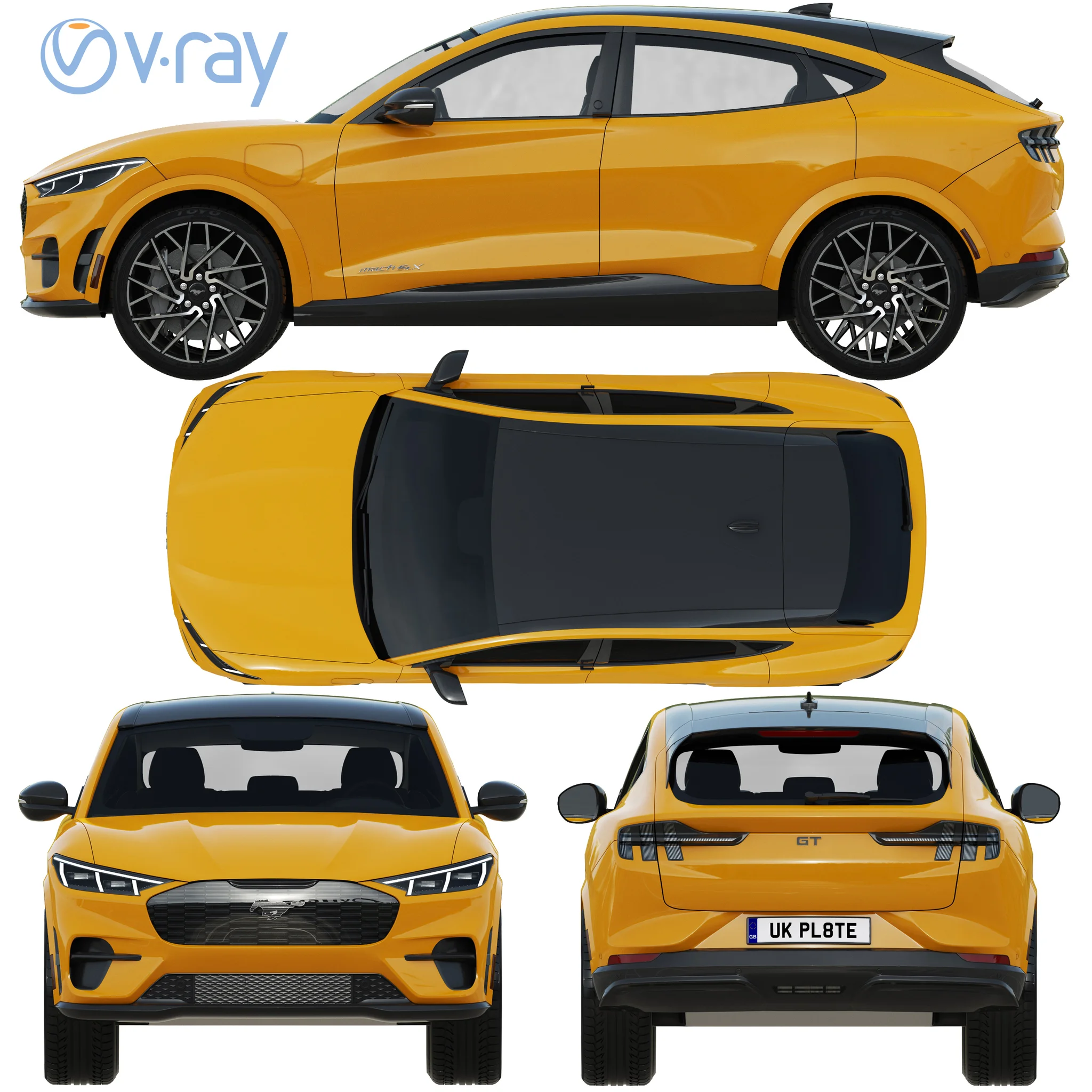 Ford Mustang MACH E GT, 3D model preview 30