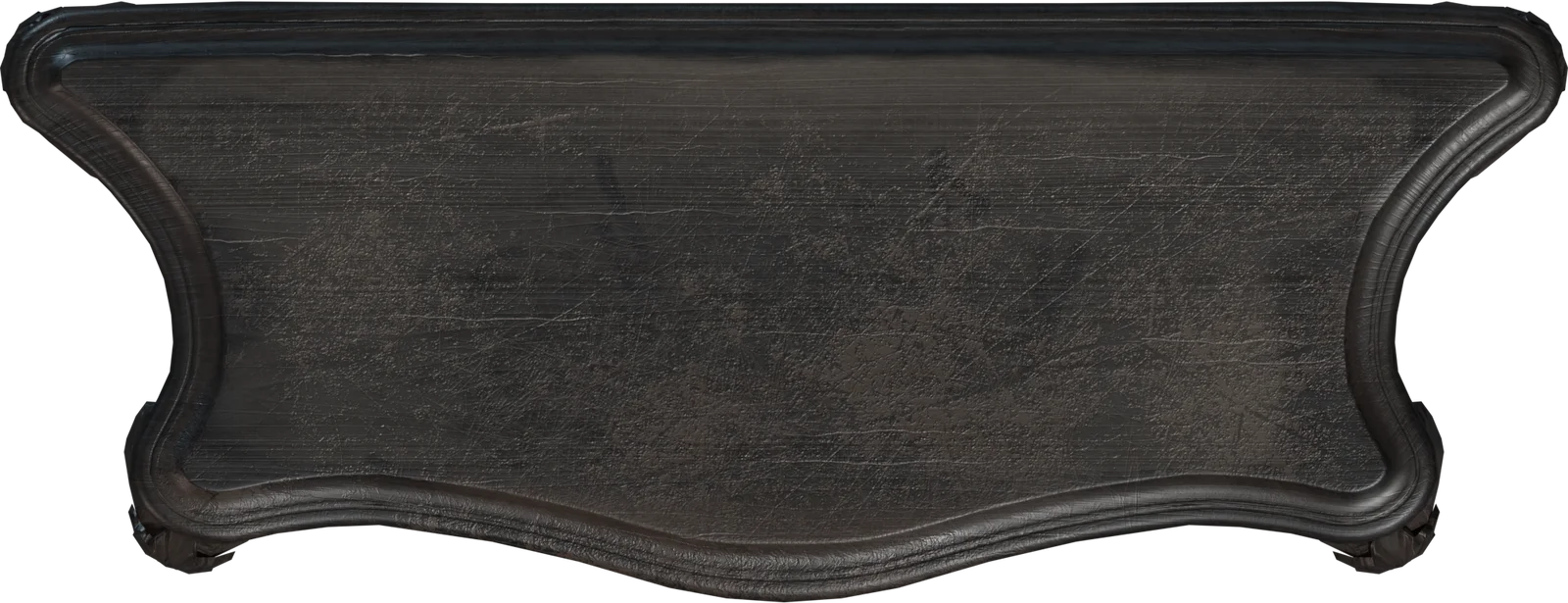 Baroque Dark Wood Console Table, 3D model preview 4