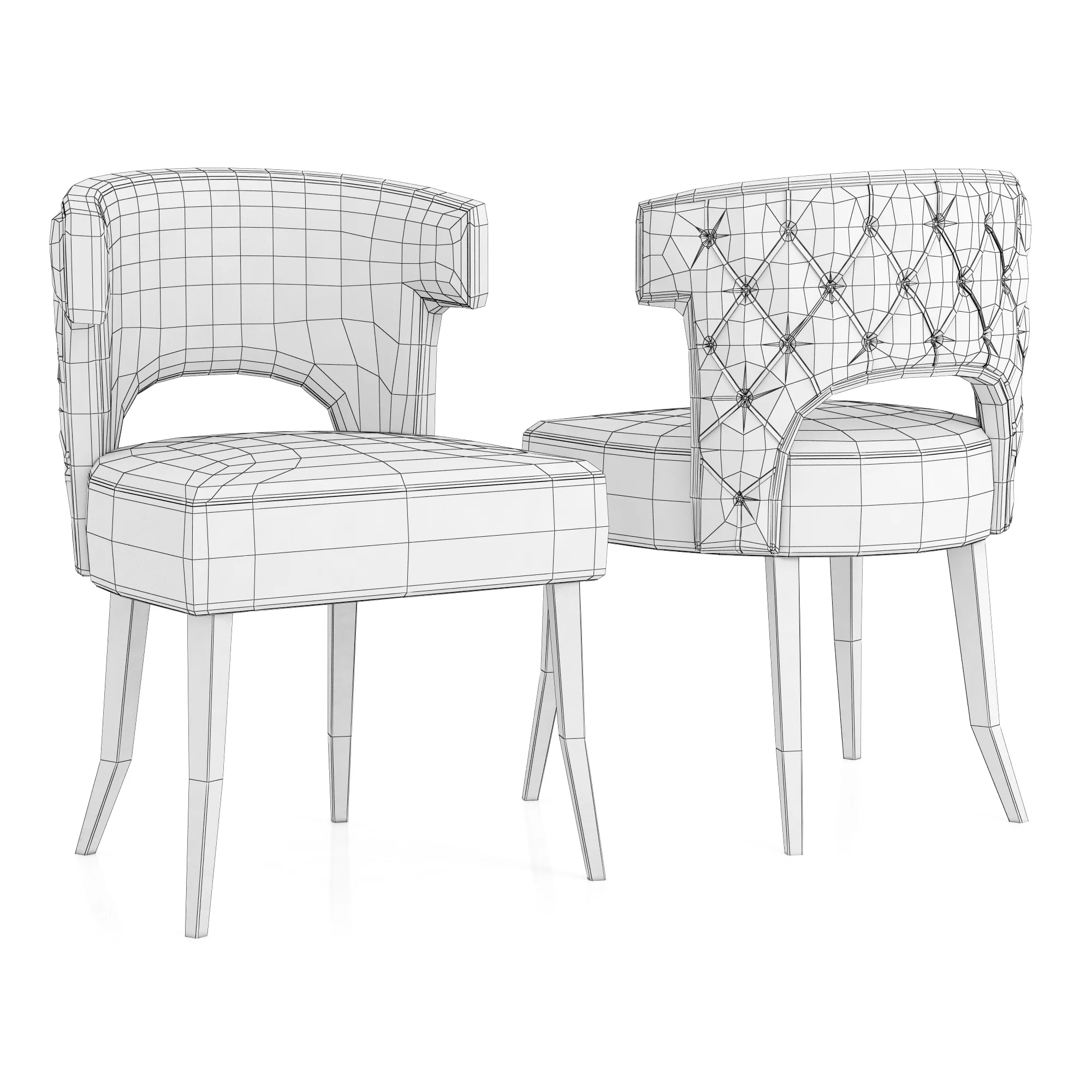Brabbu Kansas Dining Chair 2 — 3D model preview 11