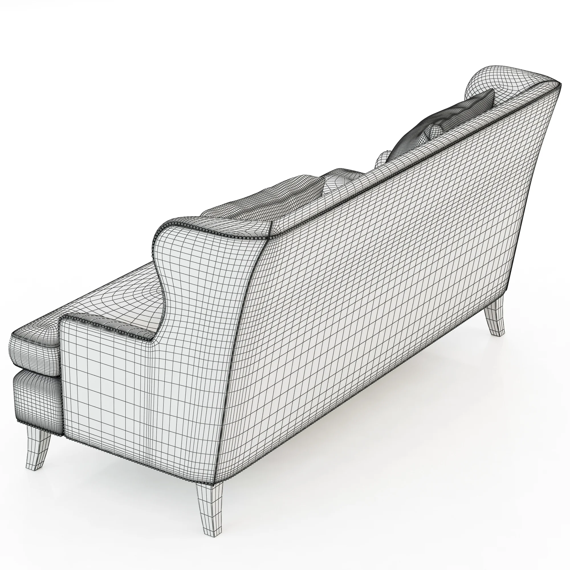 Bernhardt Nadine Sofette — 3D model preview 9