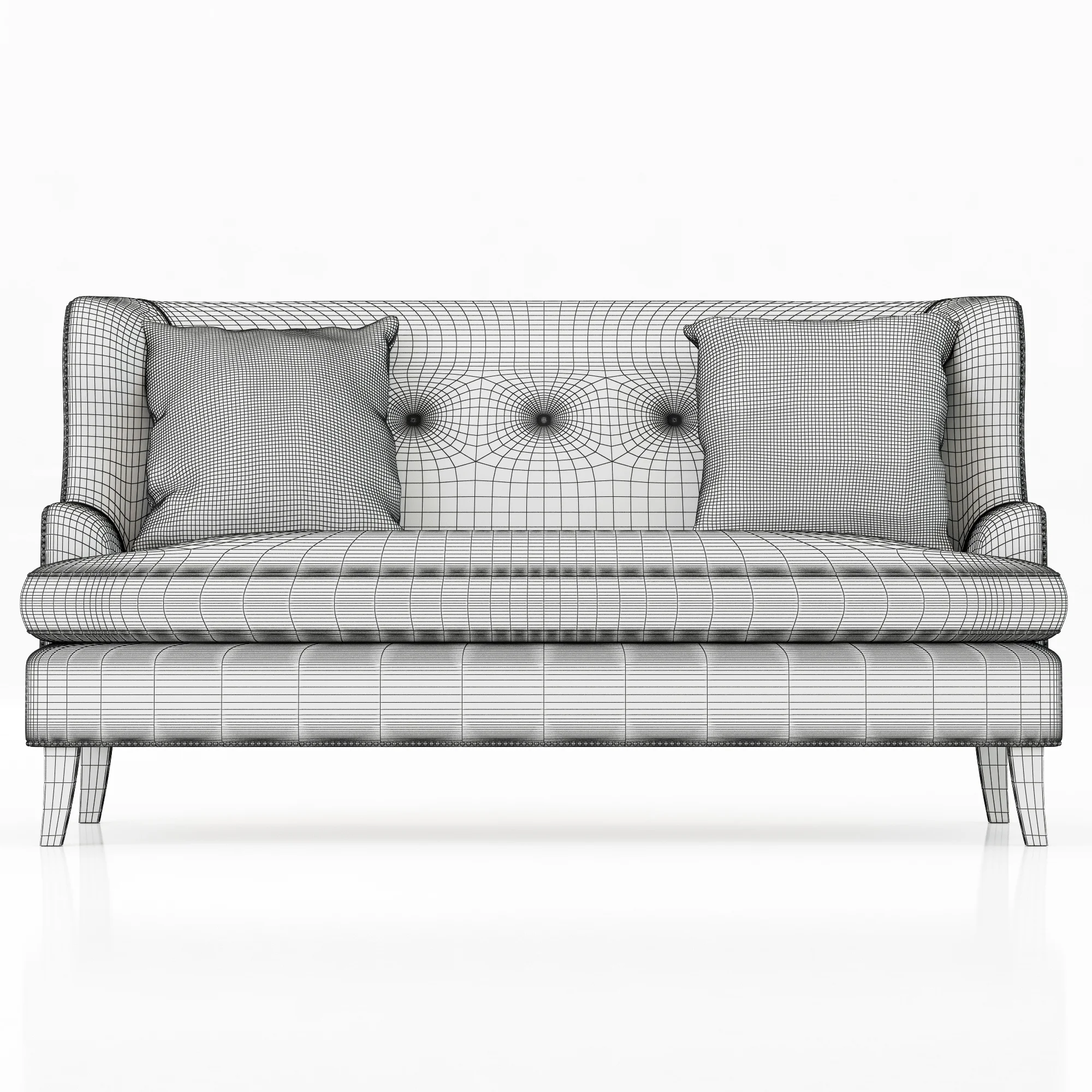 Bernhardt Nadine Sofette — 3D model preview 13