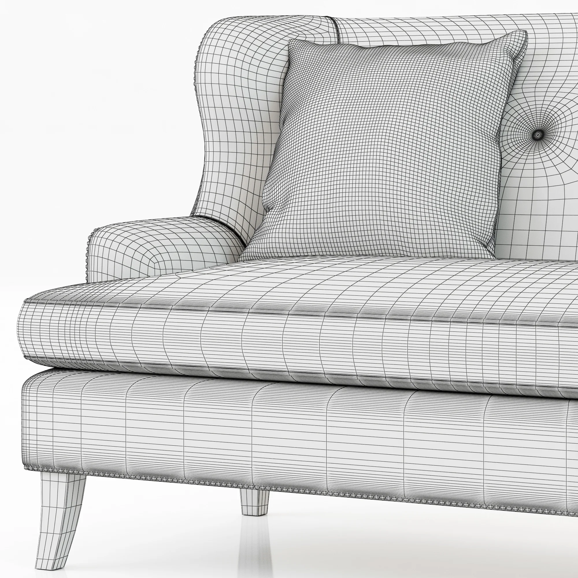 Bernhardt Nadine Sofette — 3D model preview 16