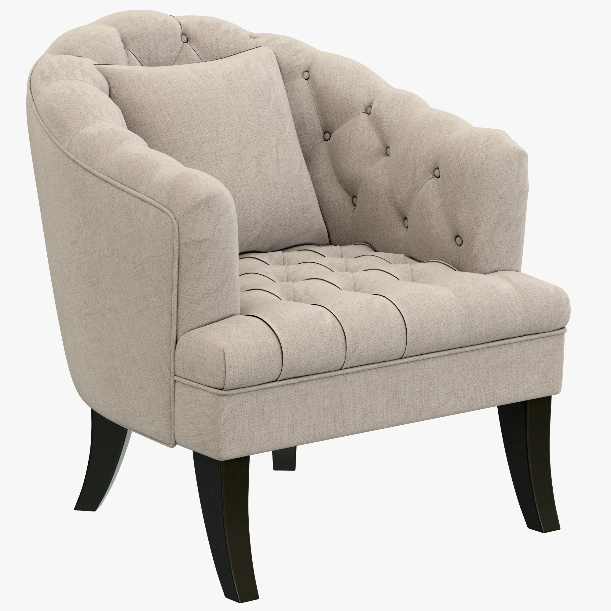 Dantone Home Nizza Chair — 3D model preview 1