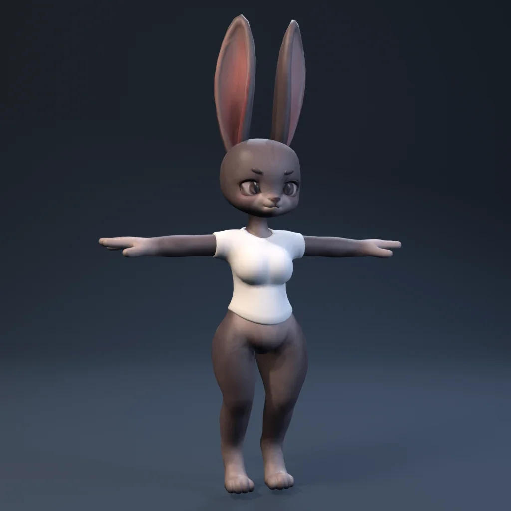 Stylized Bunny Character
