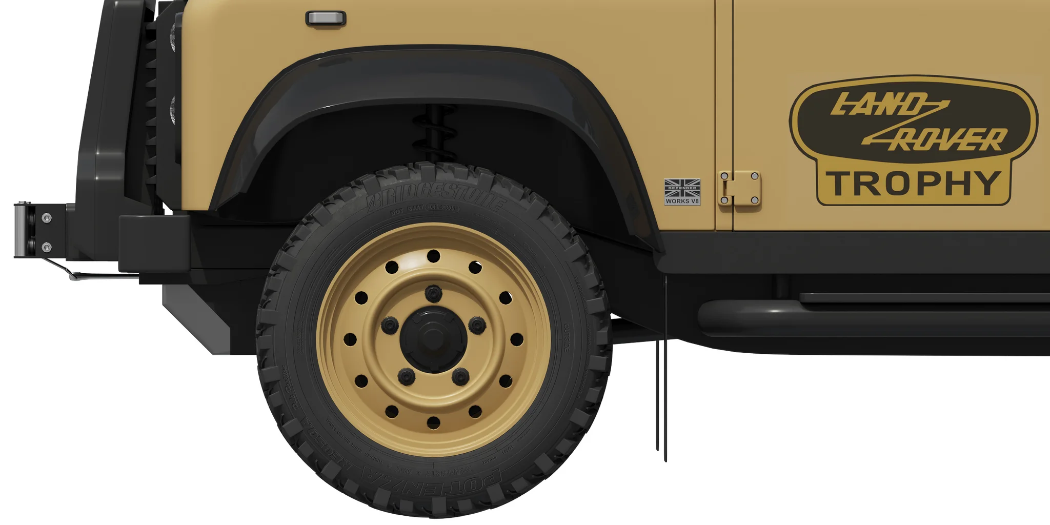 Land Rover Defender Works V8 Trophy, 3D model preview 1