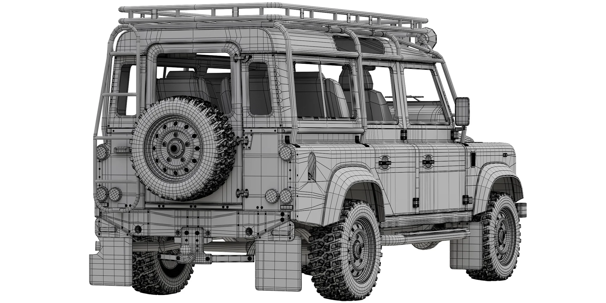 Land Rover Defender Works V8 Trophy, 3D model preview 8
