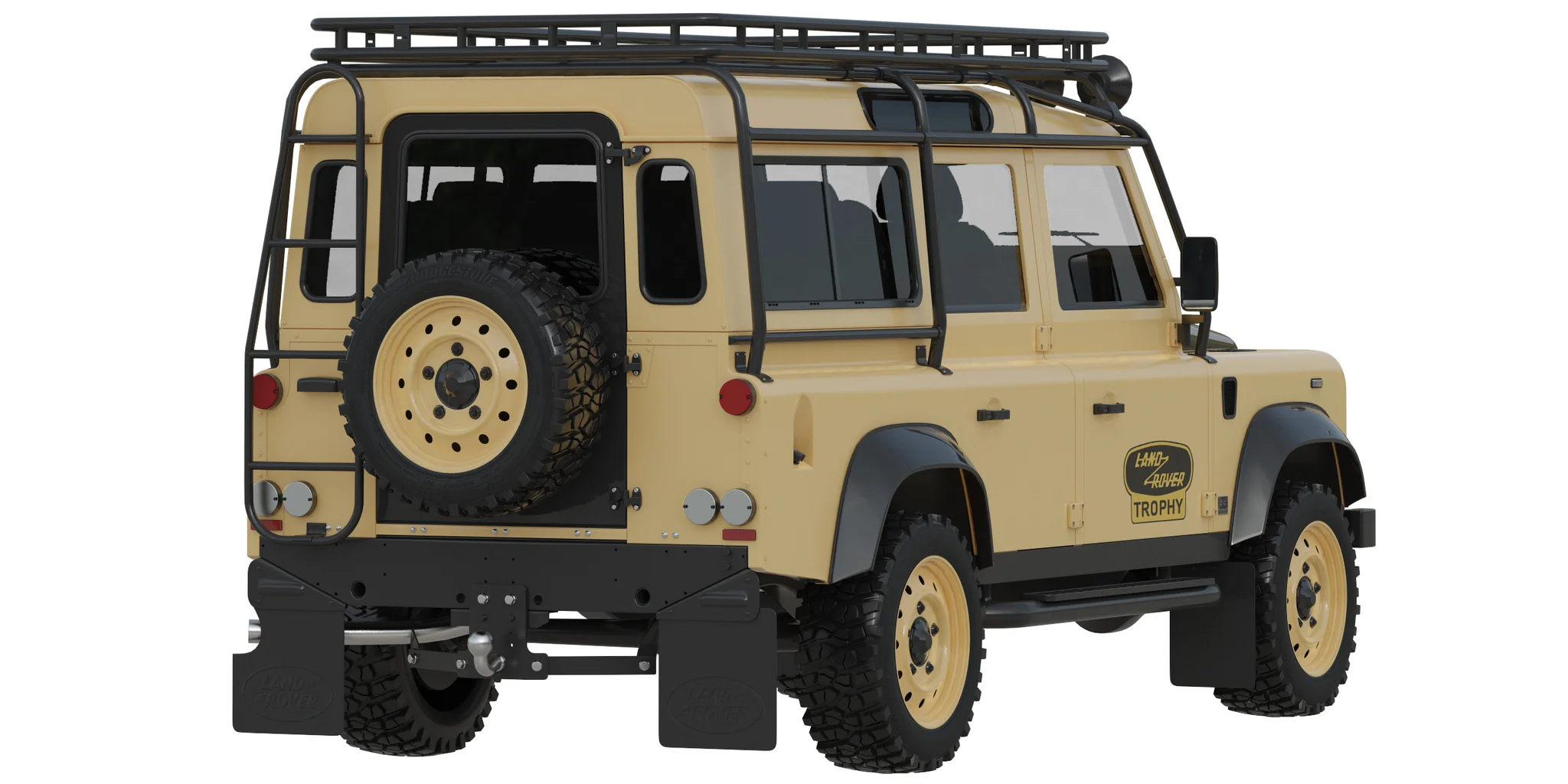 Land Rover Defender Works V8 Trophy, 3D model preview 9