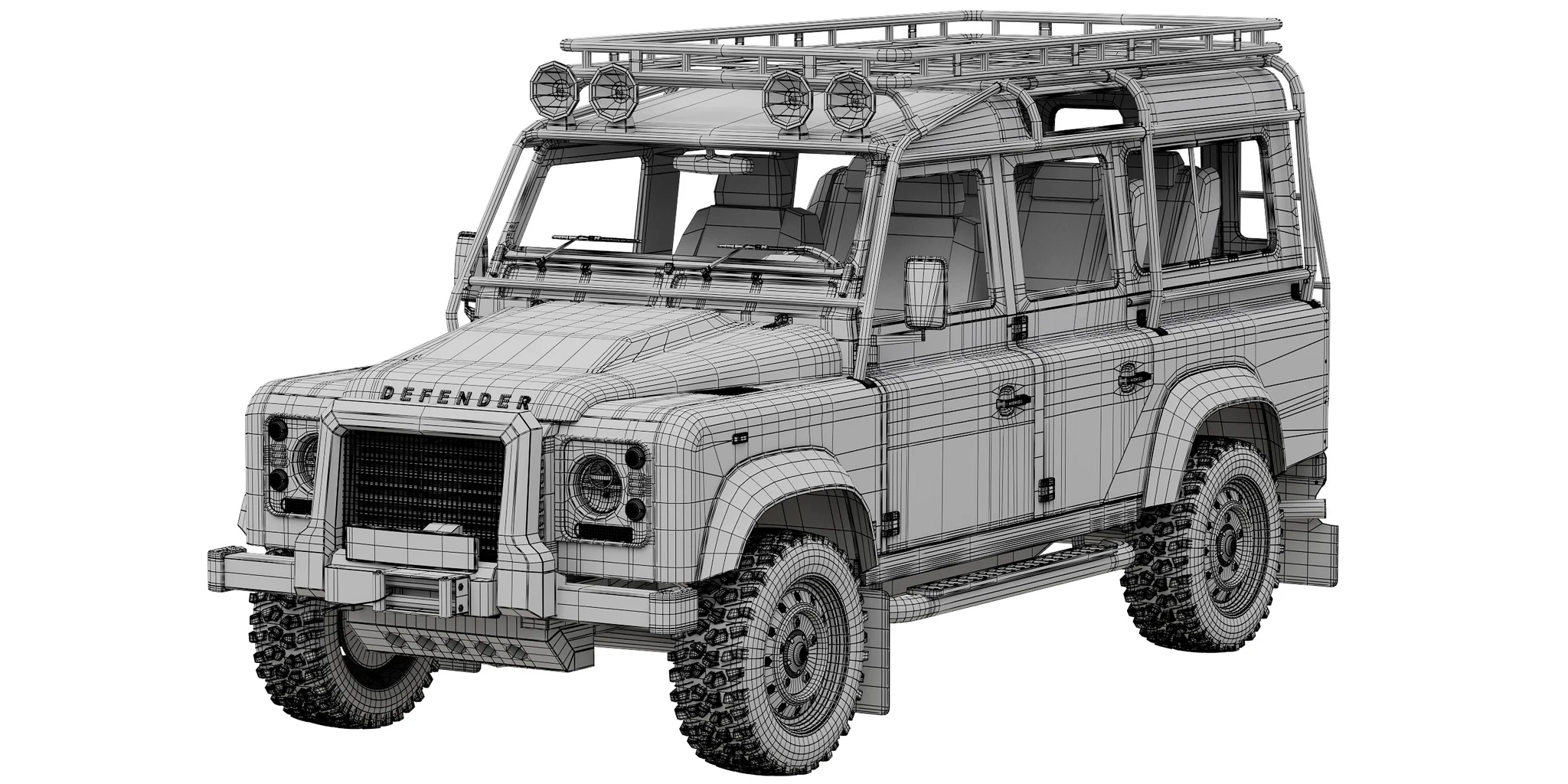Land Rover Defender Works V8 Trophy, 3D model preview 12