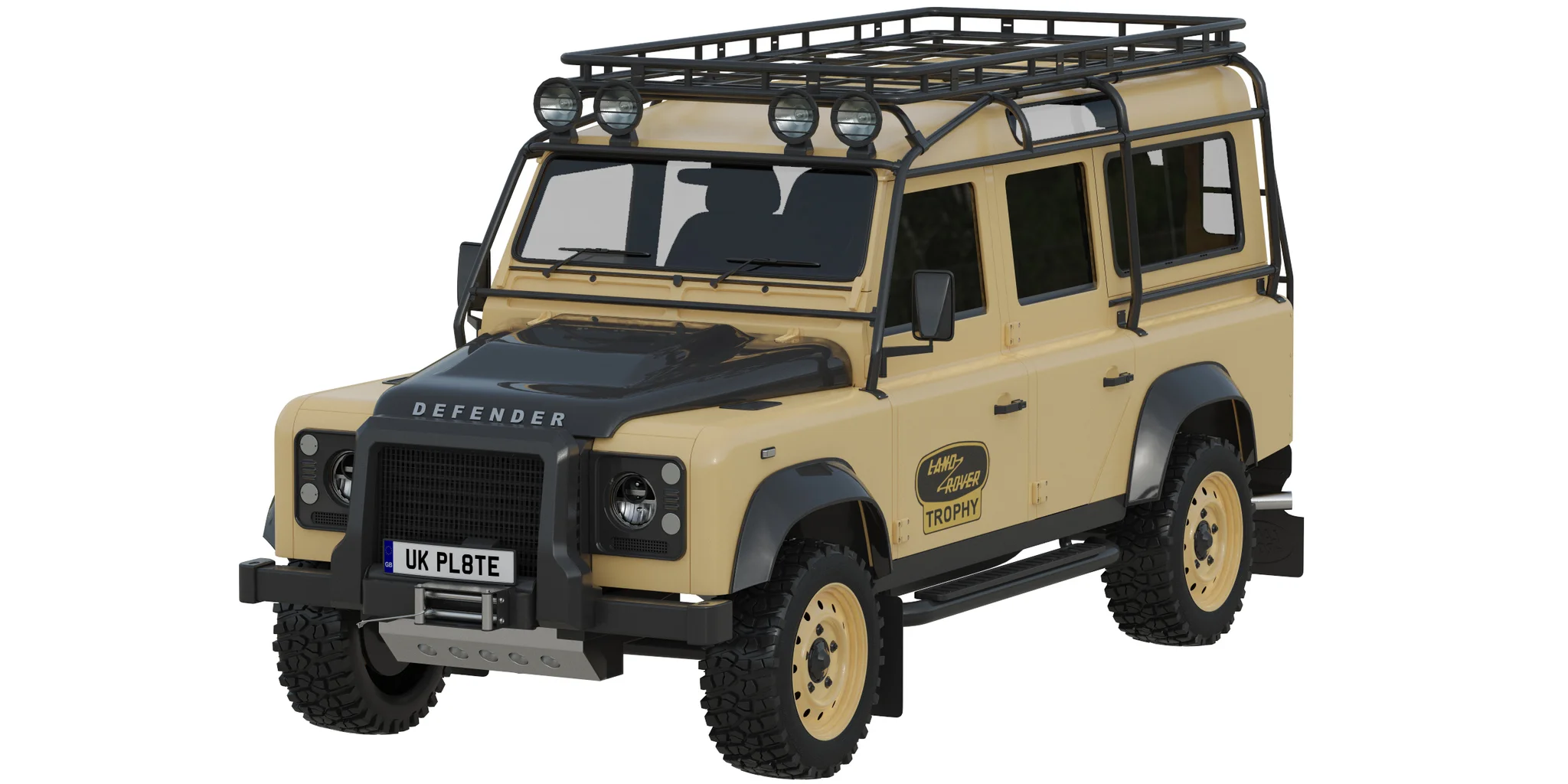 Land Rover Defender Works V8 Trophy, 3D model preview 13