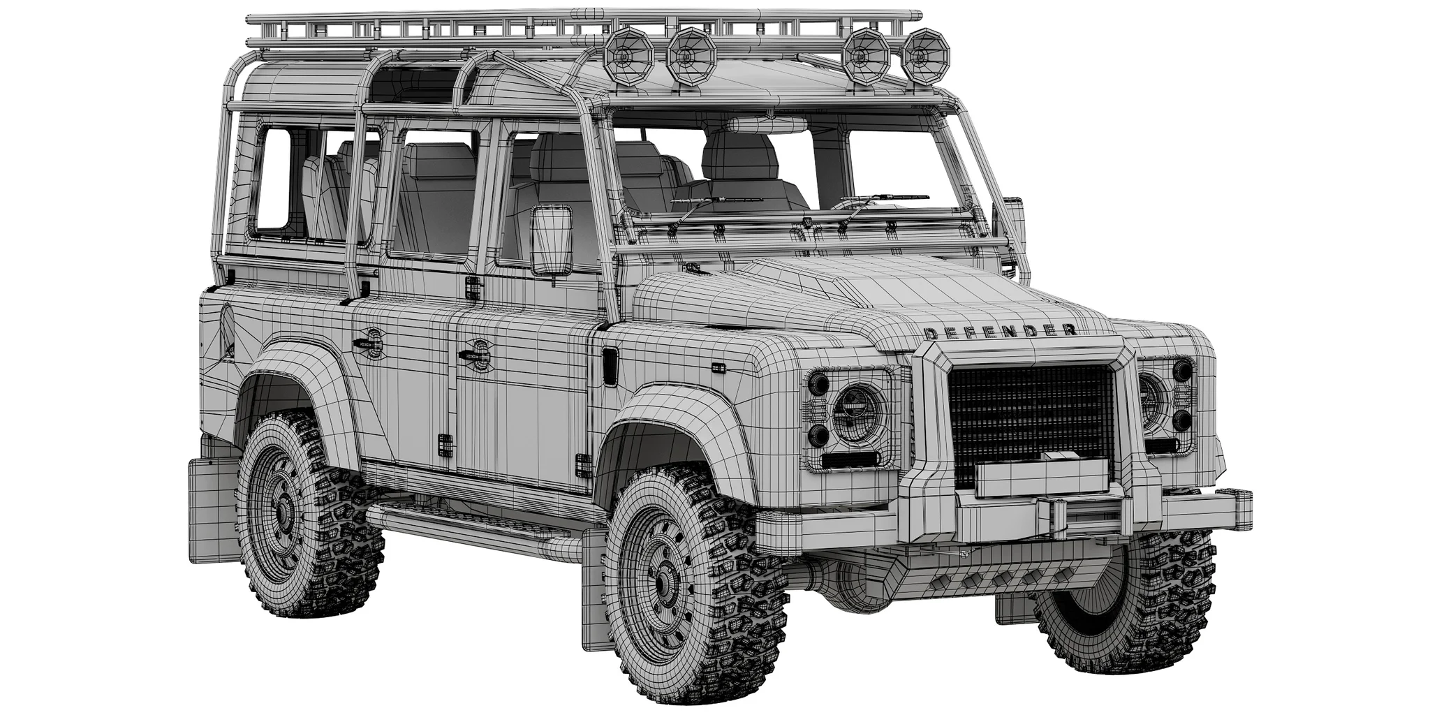 Land Rover Defender Works V8 Trophy, 3D model preview 17