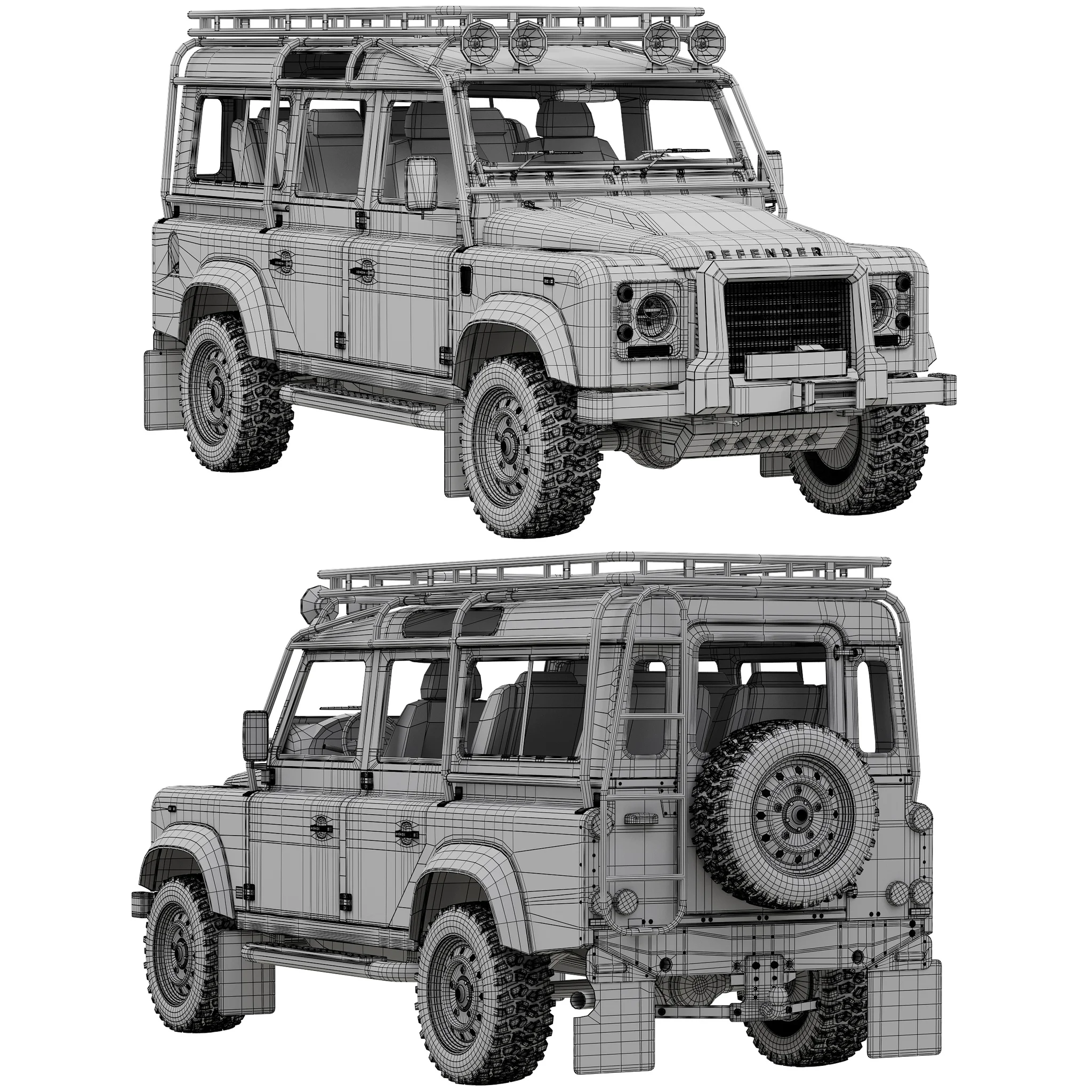 Land Rover Defender Works V8 Trophy, 3D model preview 18