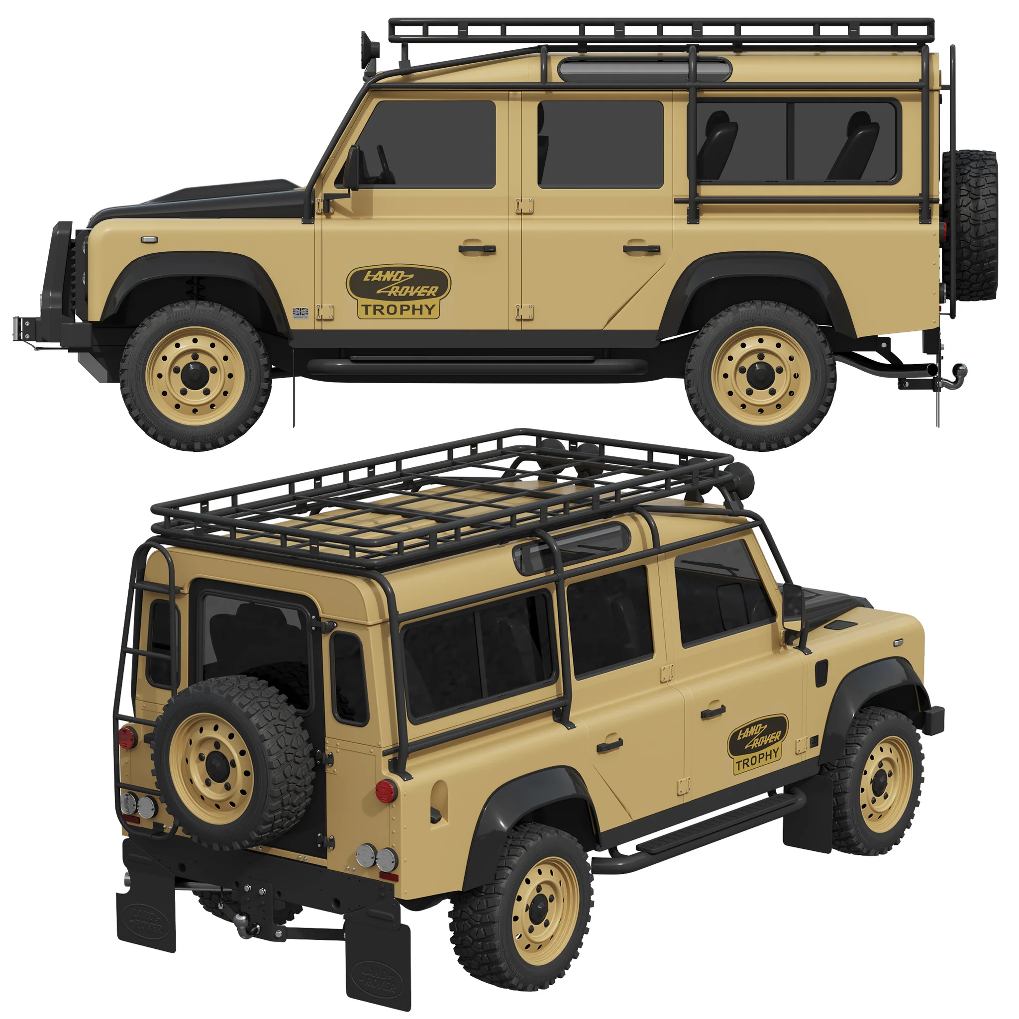 Land Rover Defender Works V8 Trophy, 3D model preview 28