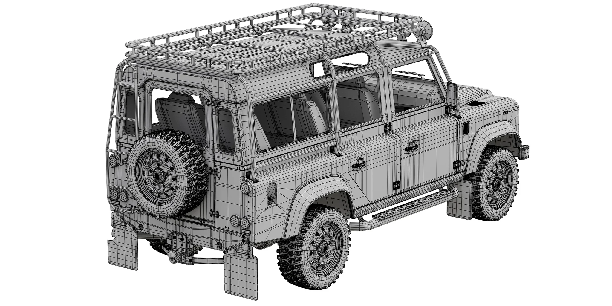 Land Rover Defender Works V8 Trophy, 3D model preview 35