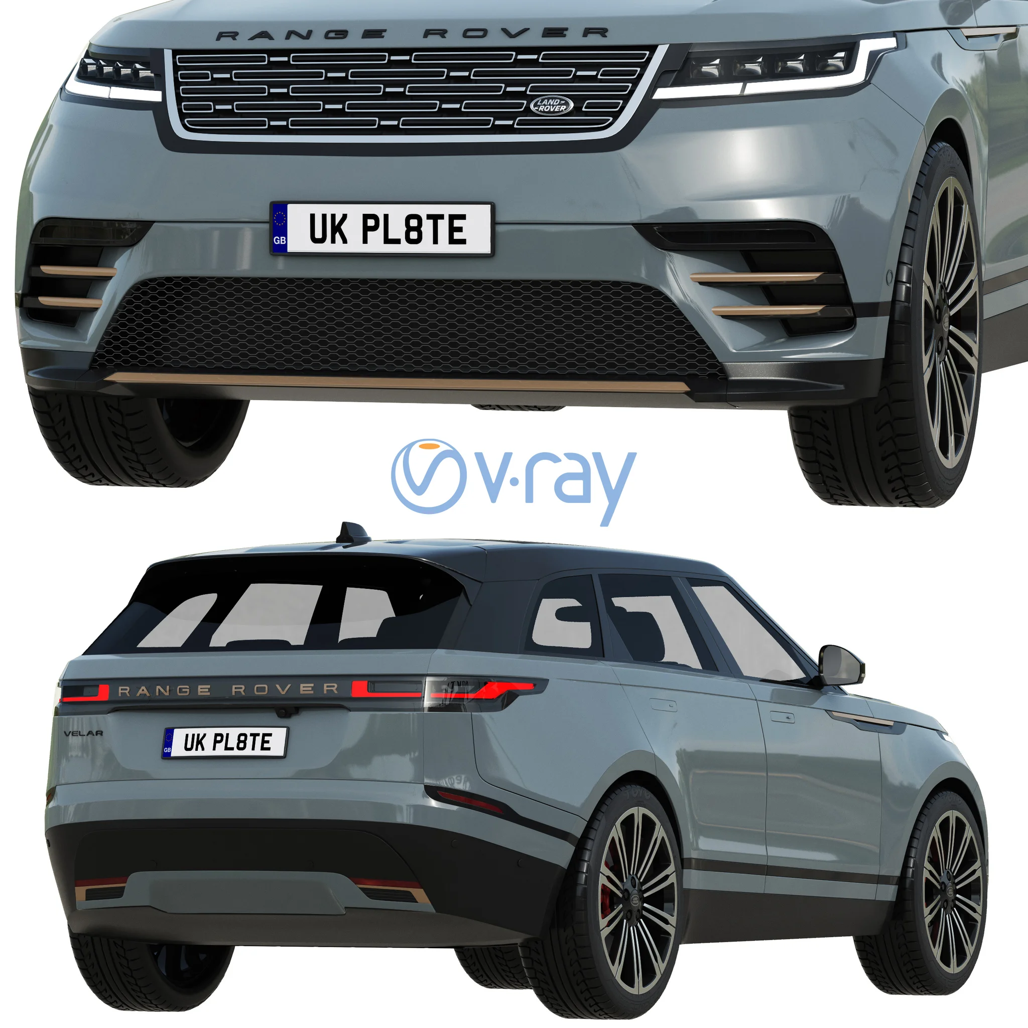 Land Rover Range Rover Velar, 3D model preview 5