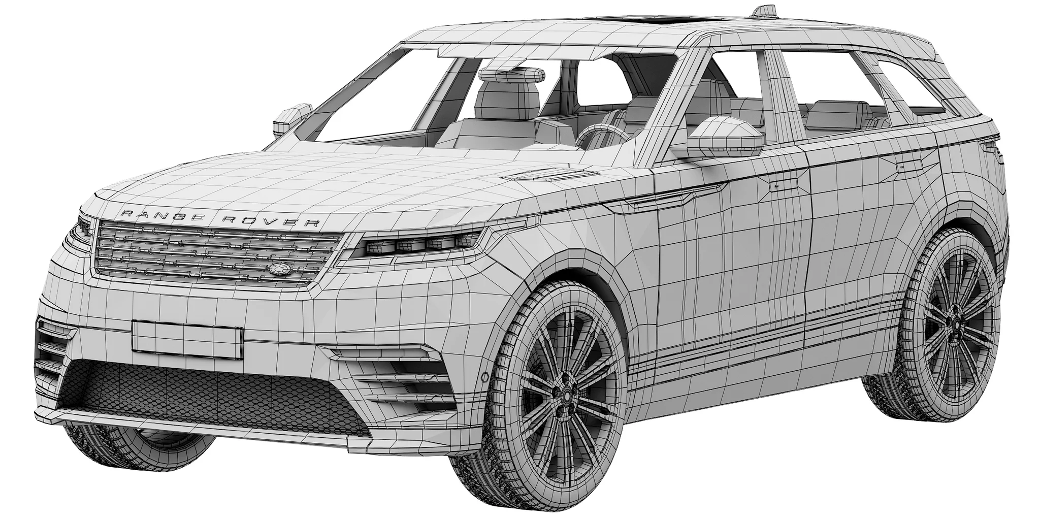 Land Rover Range Rover Velar, 3D model preview 12