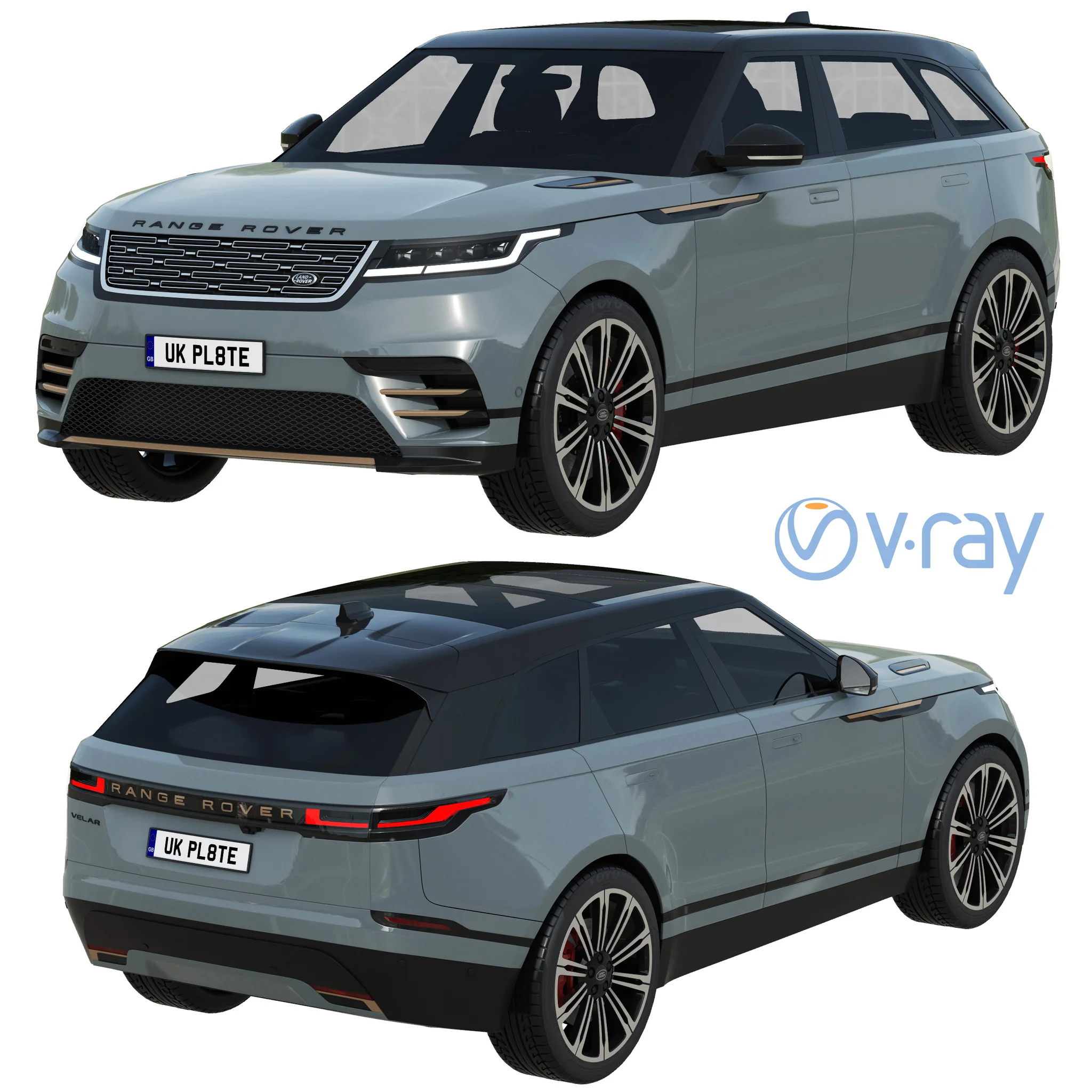 Land Rover Range Rover Velar, 3D model preview 14