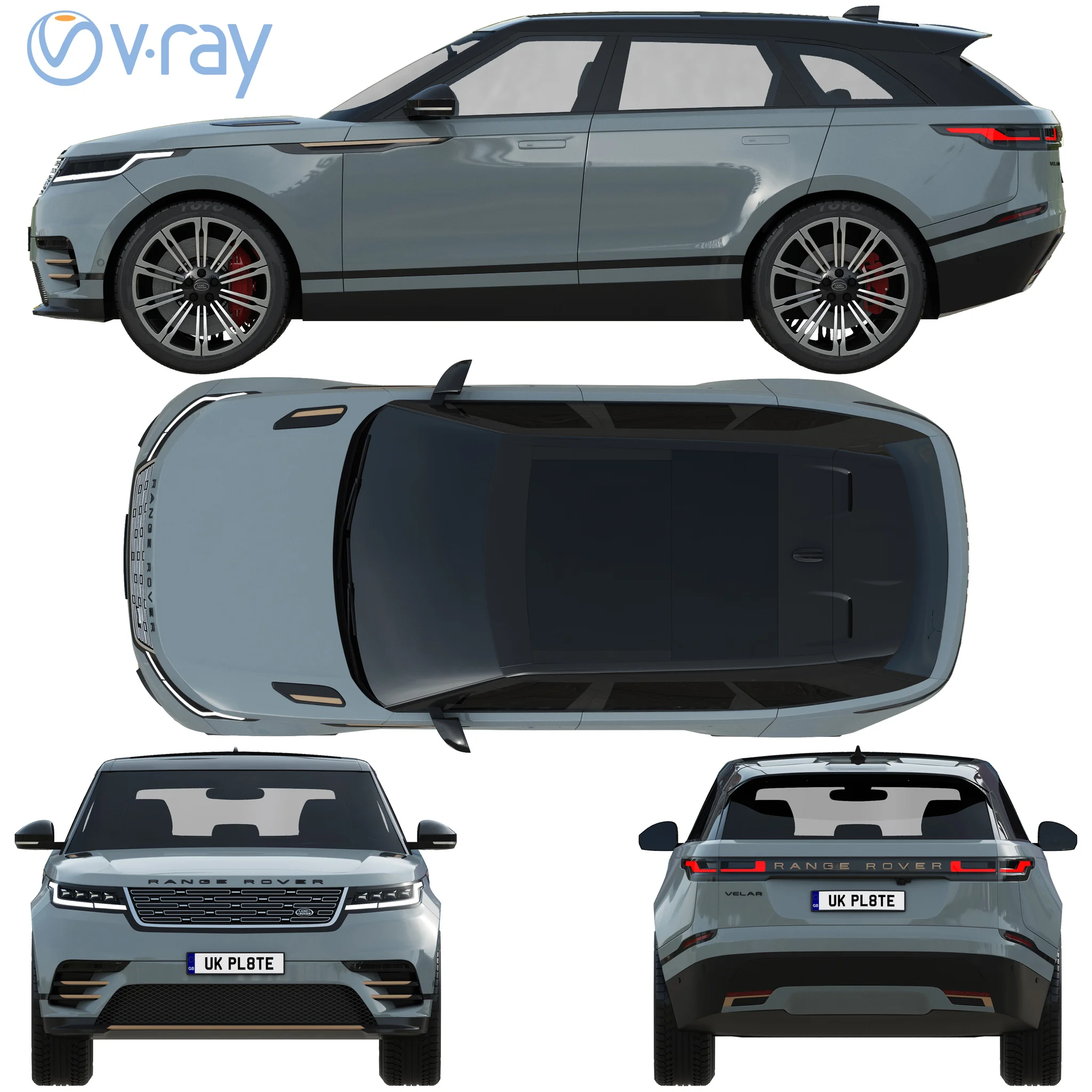 Land Rover Range Rover Velar, 3D model preview 30