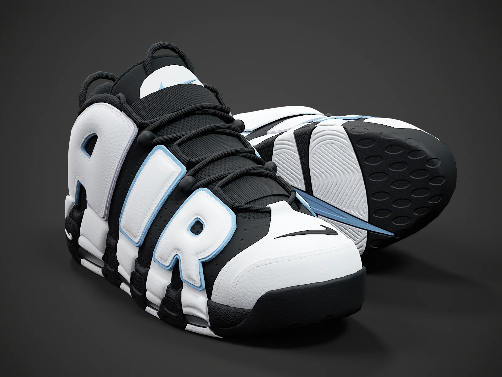 Nike Air More Uptempo96 3, 3D model preview 1