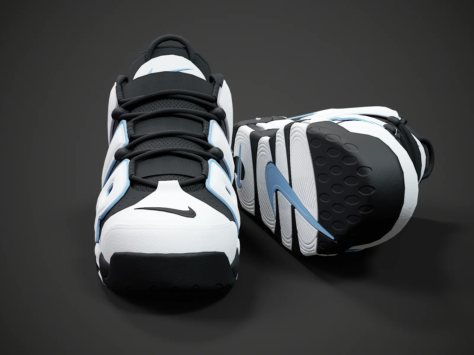 Nike Air More Uptempo96 3, 3D model preview 2