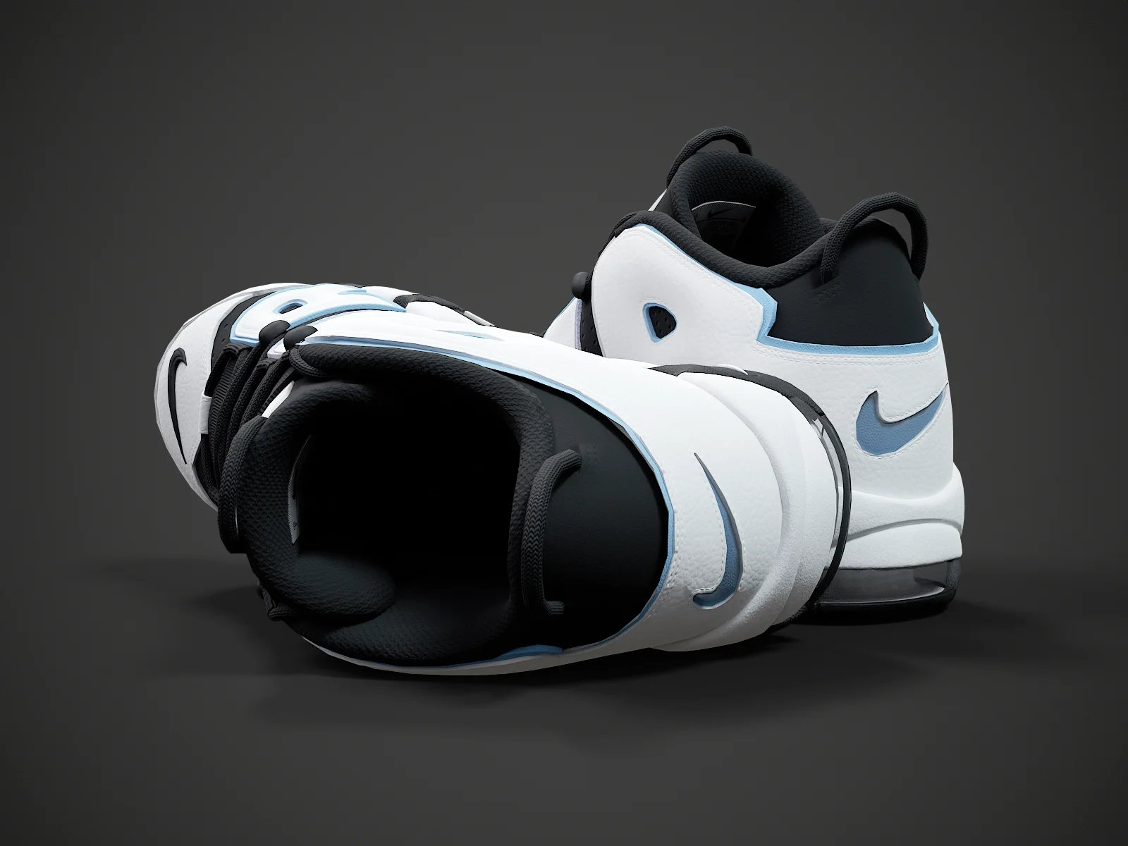Nike Air More Uptempo96 3, 3D model preview 5