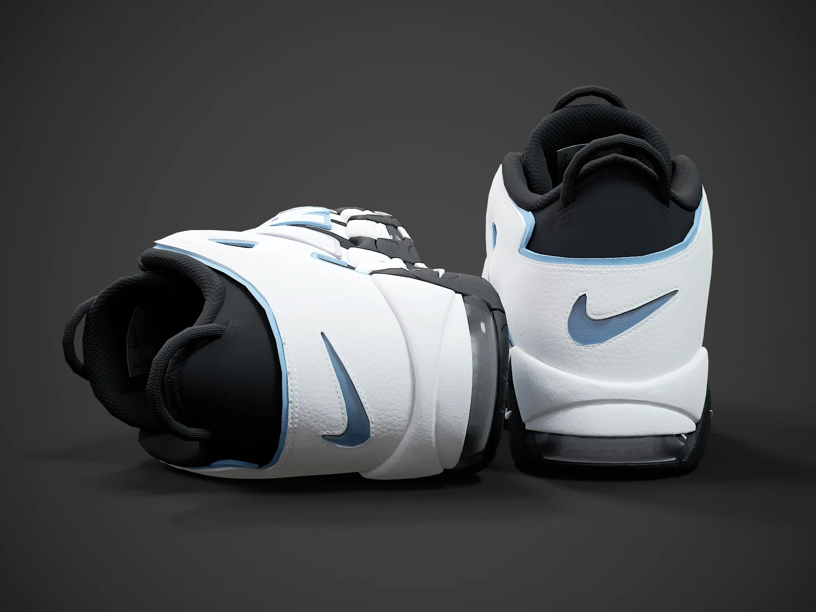 Nike Air More Uptempo96 3, 3D model preview 6