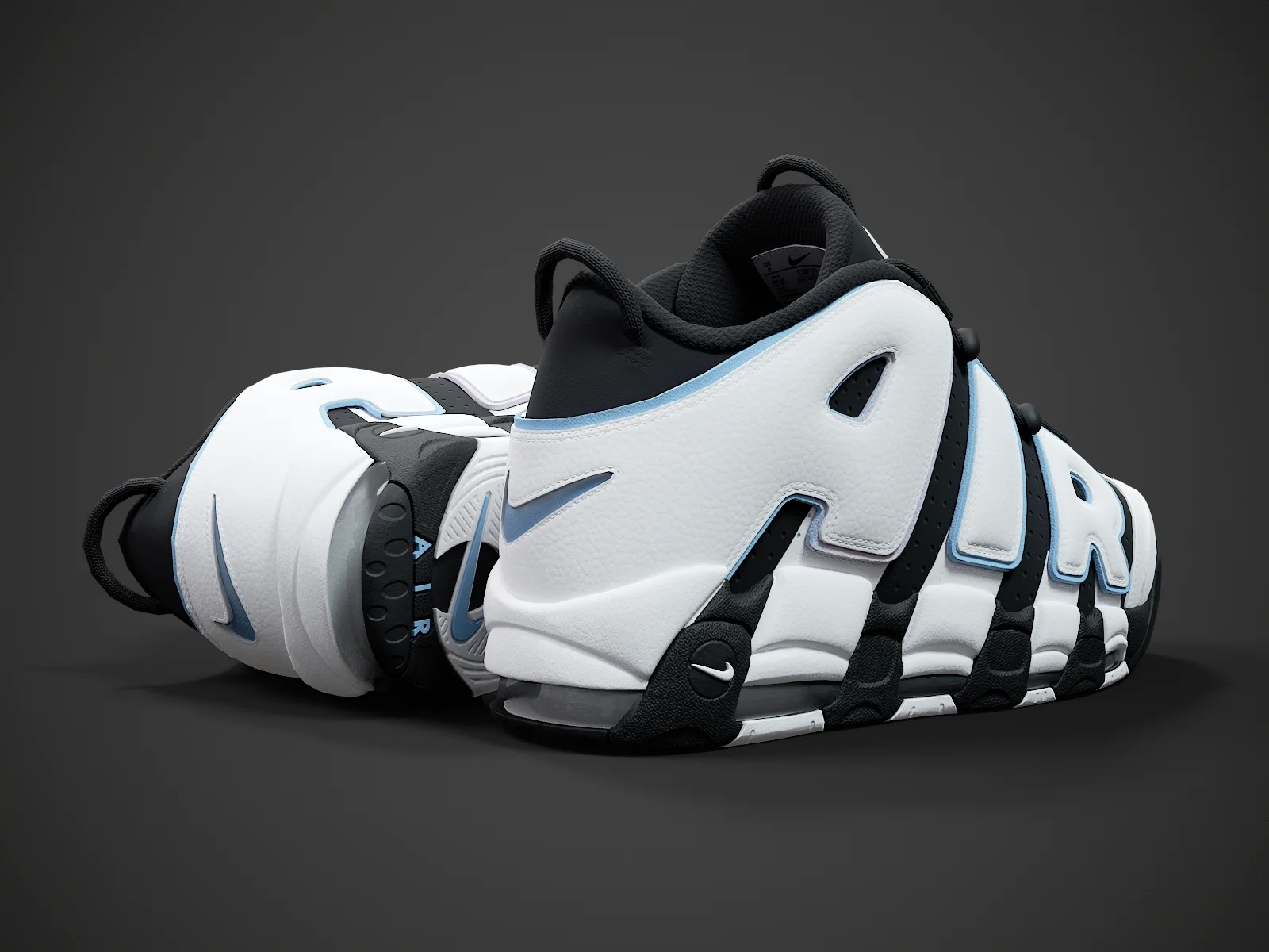 Nike Air More Uptempo96 3, 3D model preview 7