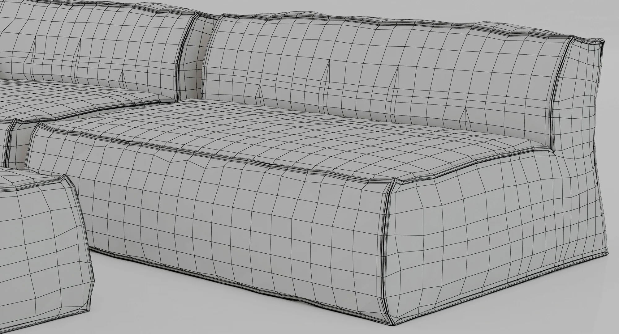 Baxter Damasco Sofa — 3D model preview 2