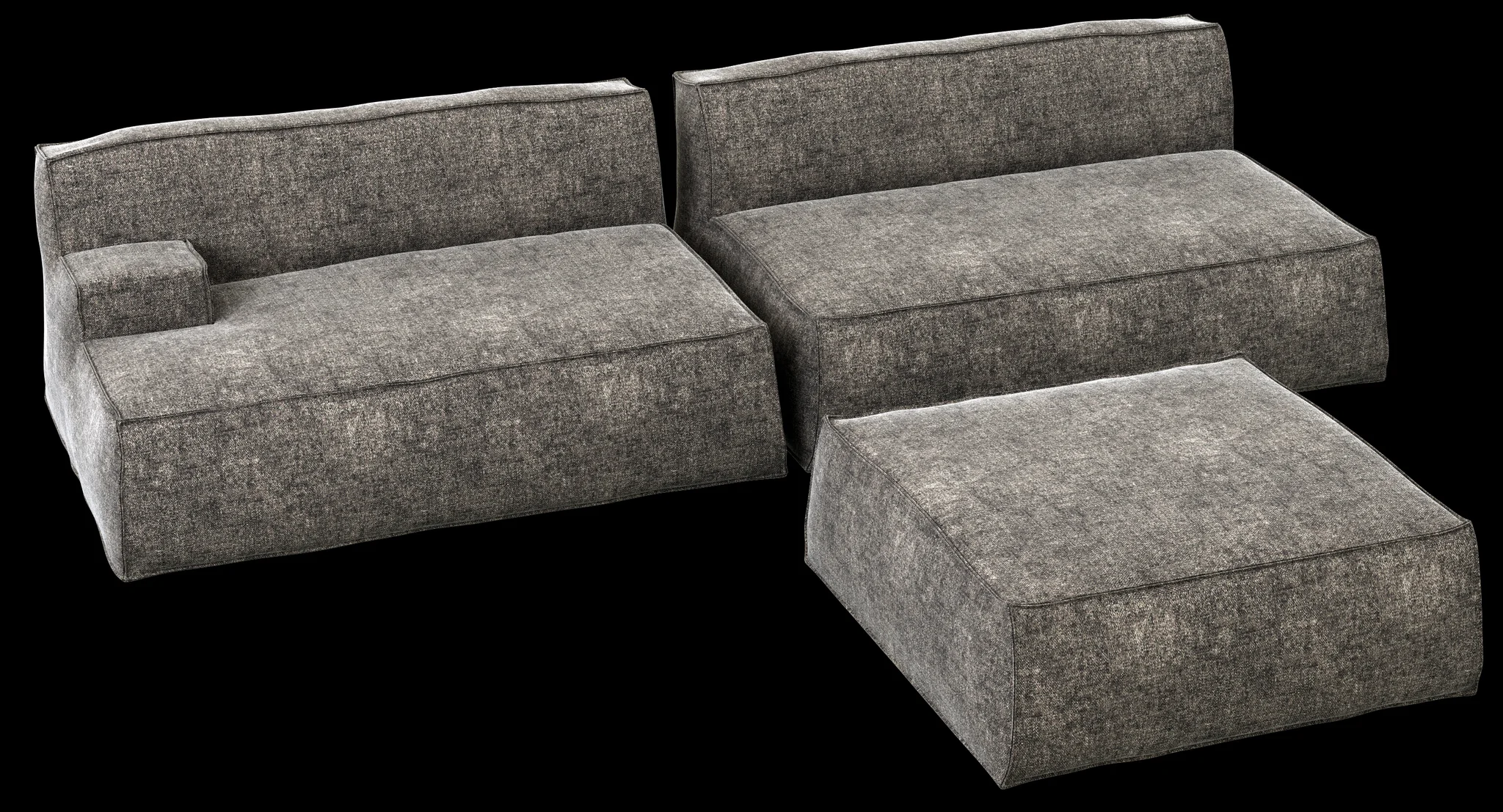 Baxter Damasco Sofa — 3D model preview 6
