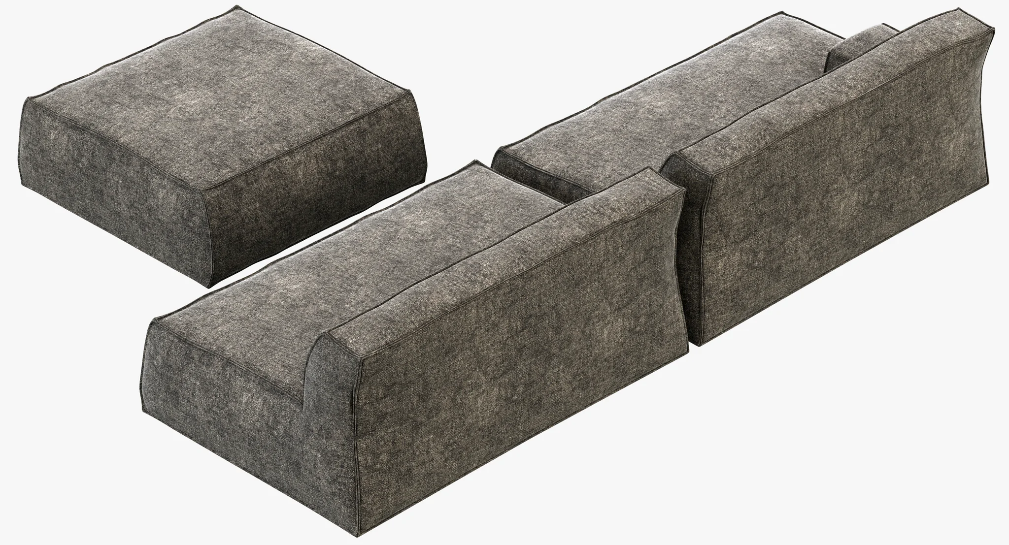 Baxter Damasco Sofa — 3D model preview 10