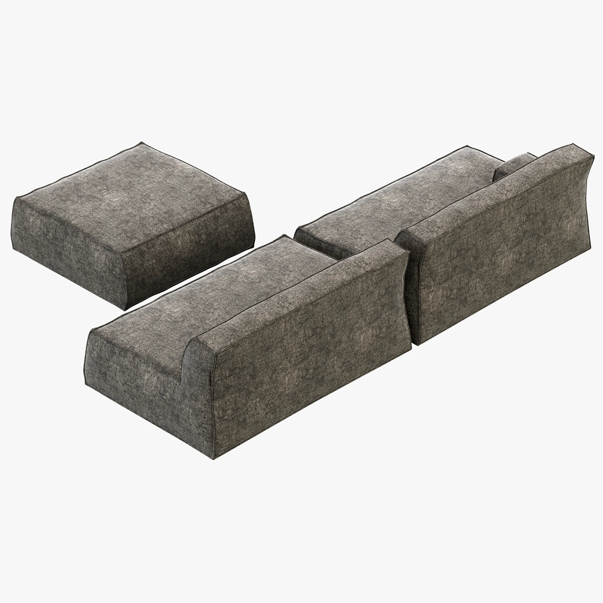 Baxter Damasco Sofa — 3D model preview 11