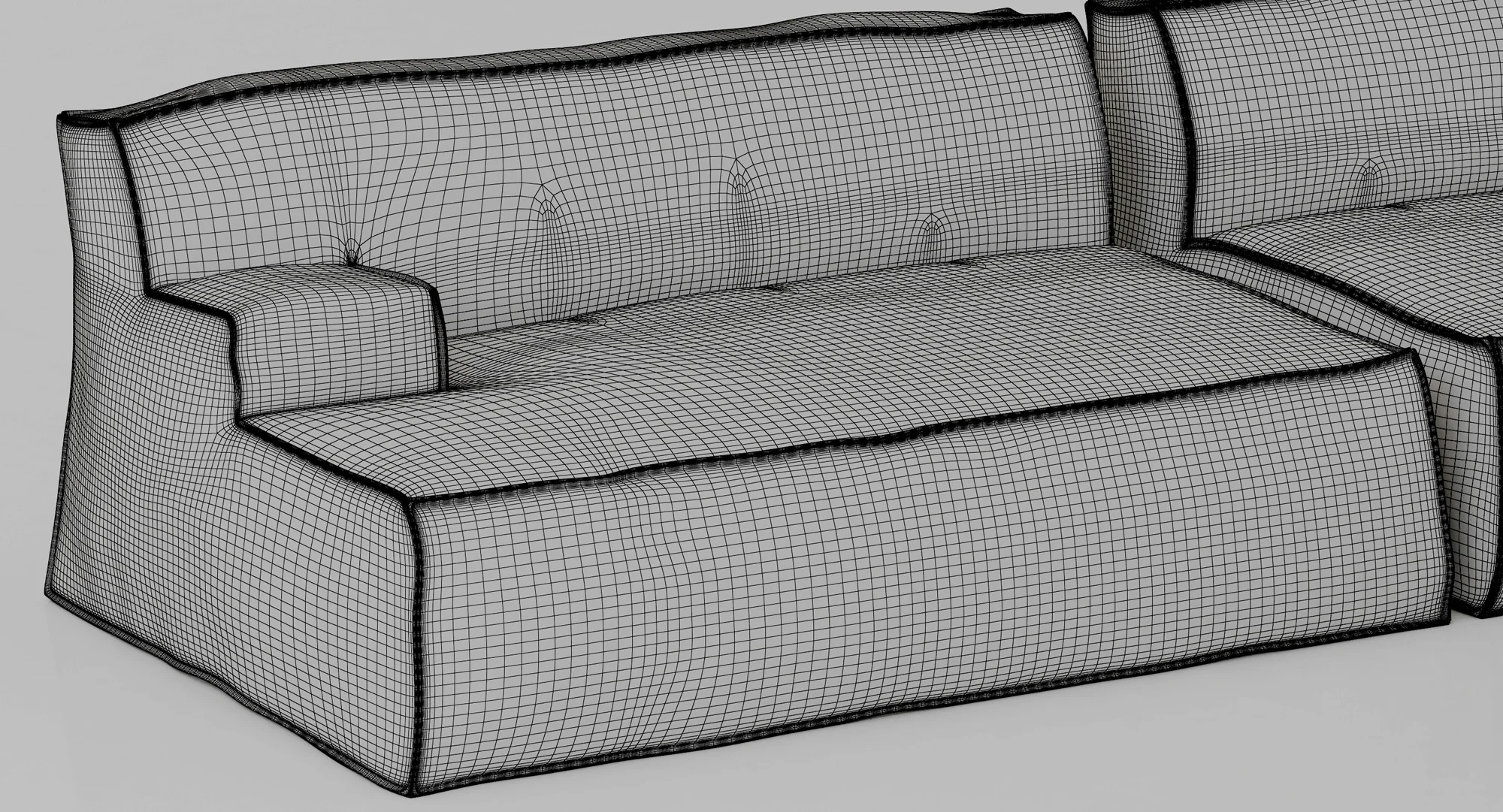 Baxter Damasco Sofa — 3D model preview 18
