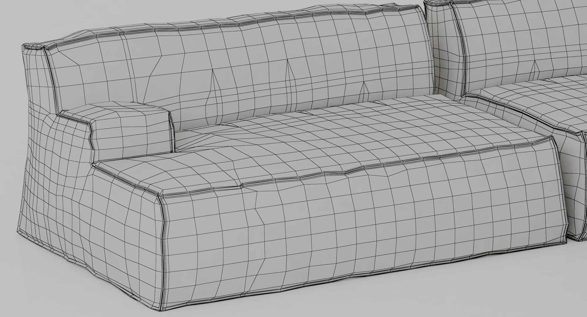 Baxter Damasco Sofa — 3D model preview 19
